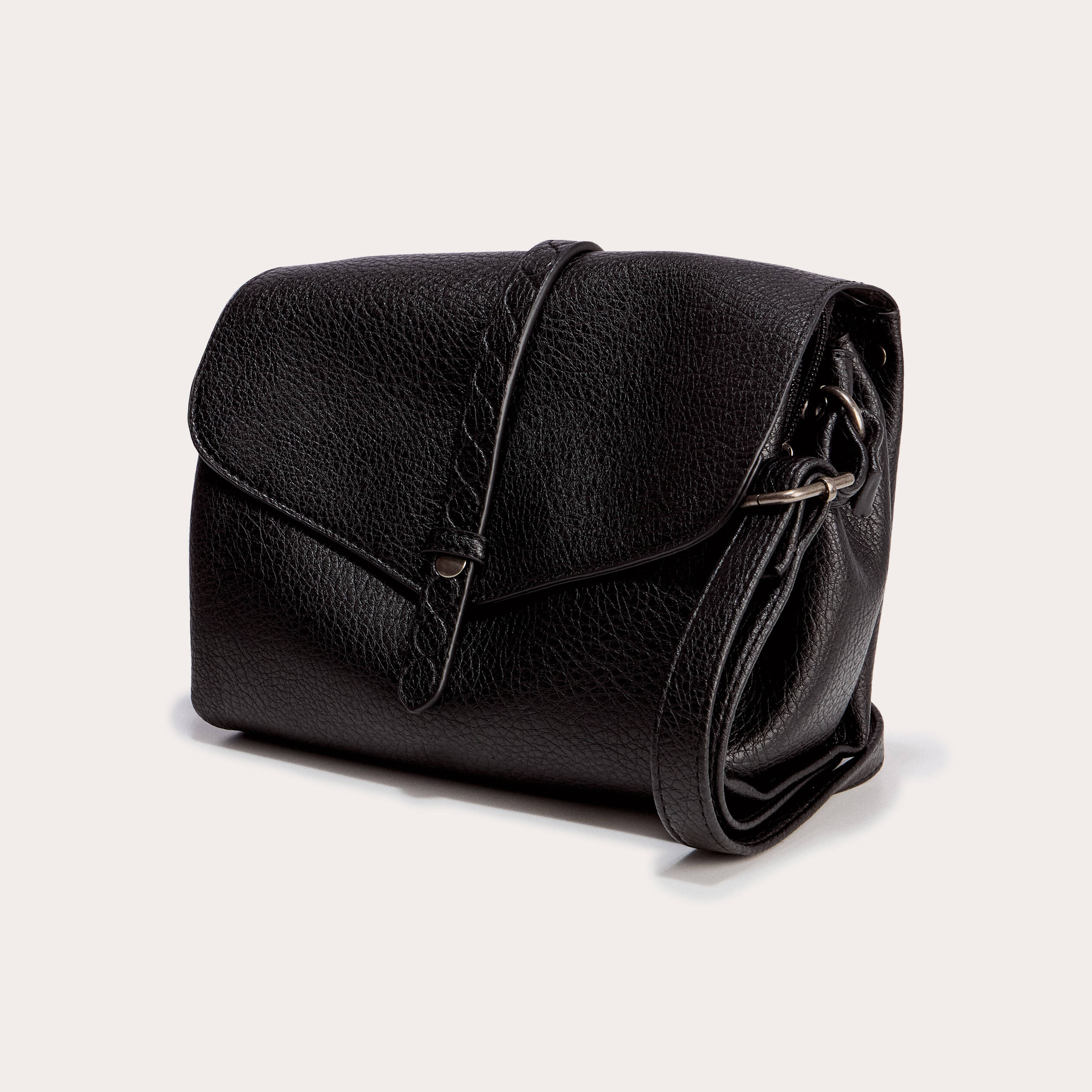 Sac similicuir noir femme