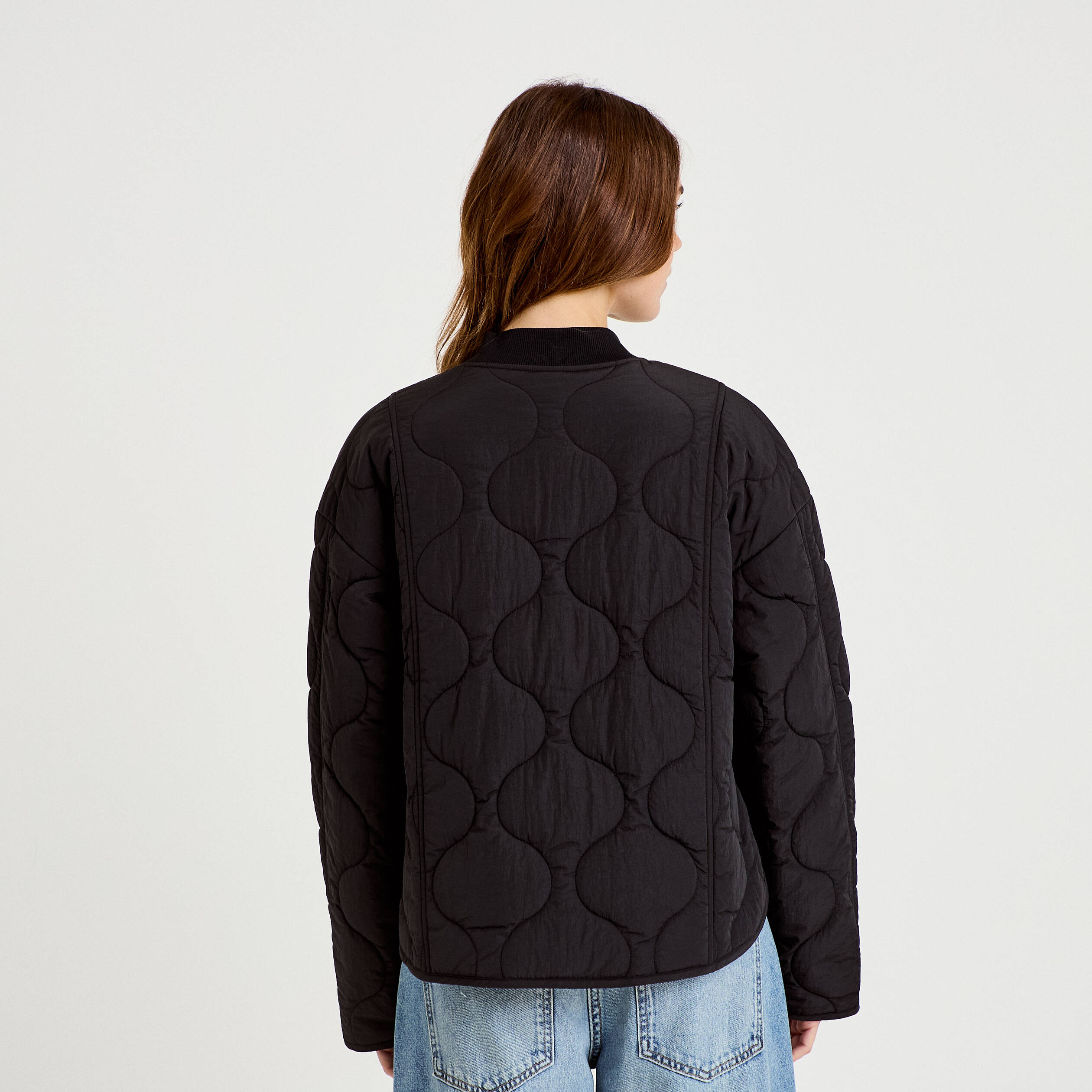 Veste ample manches longues noir femme