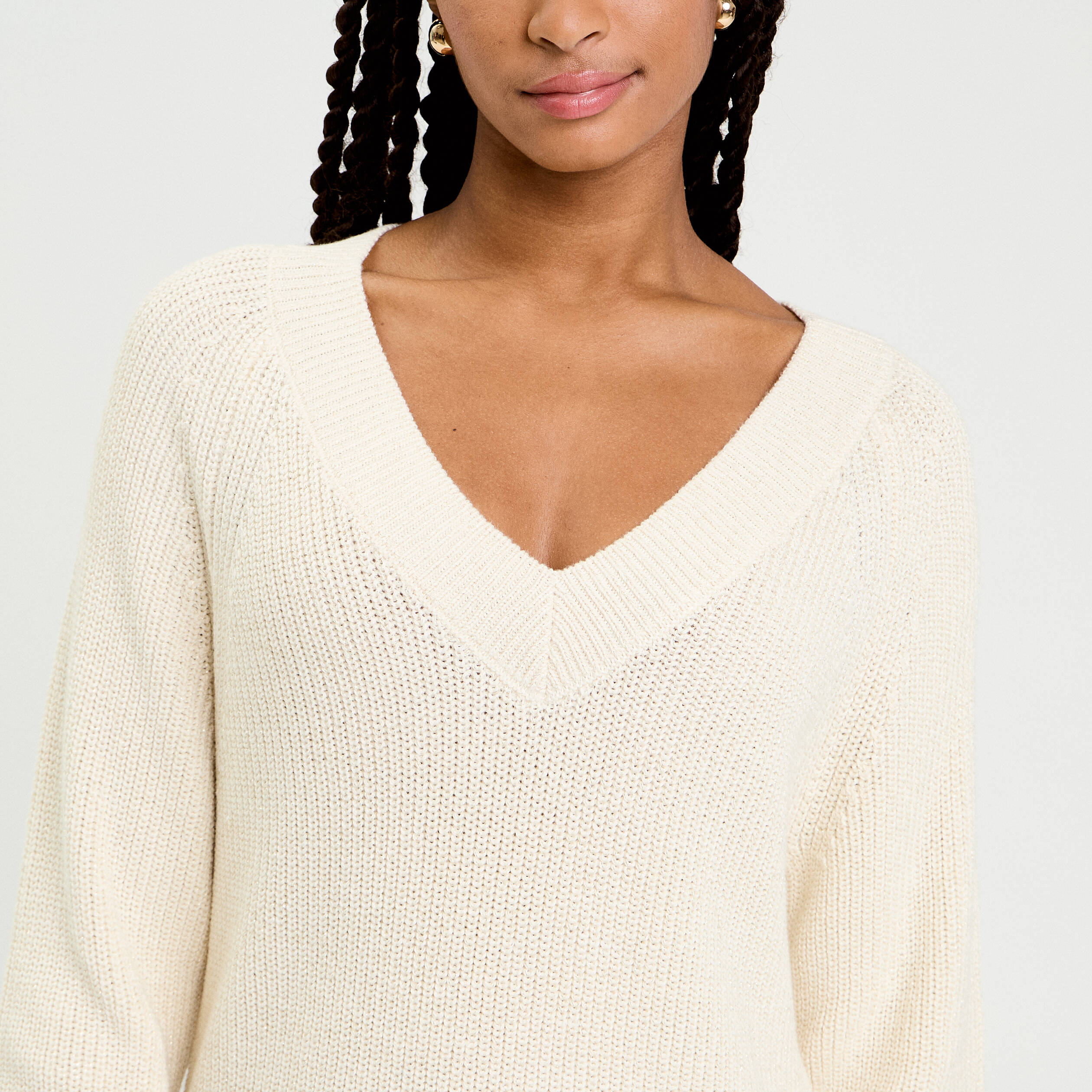 T-shirt manches longues ivoire femme | Bréal