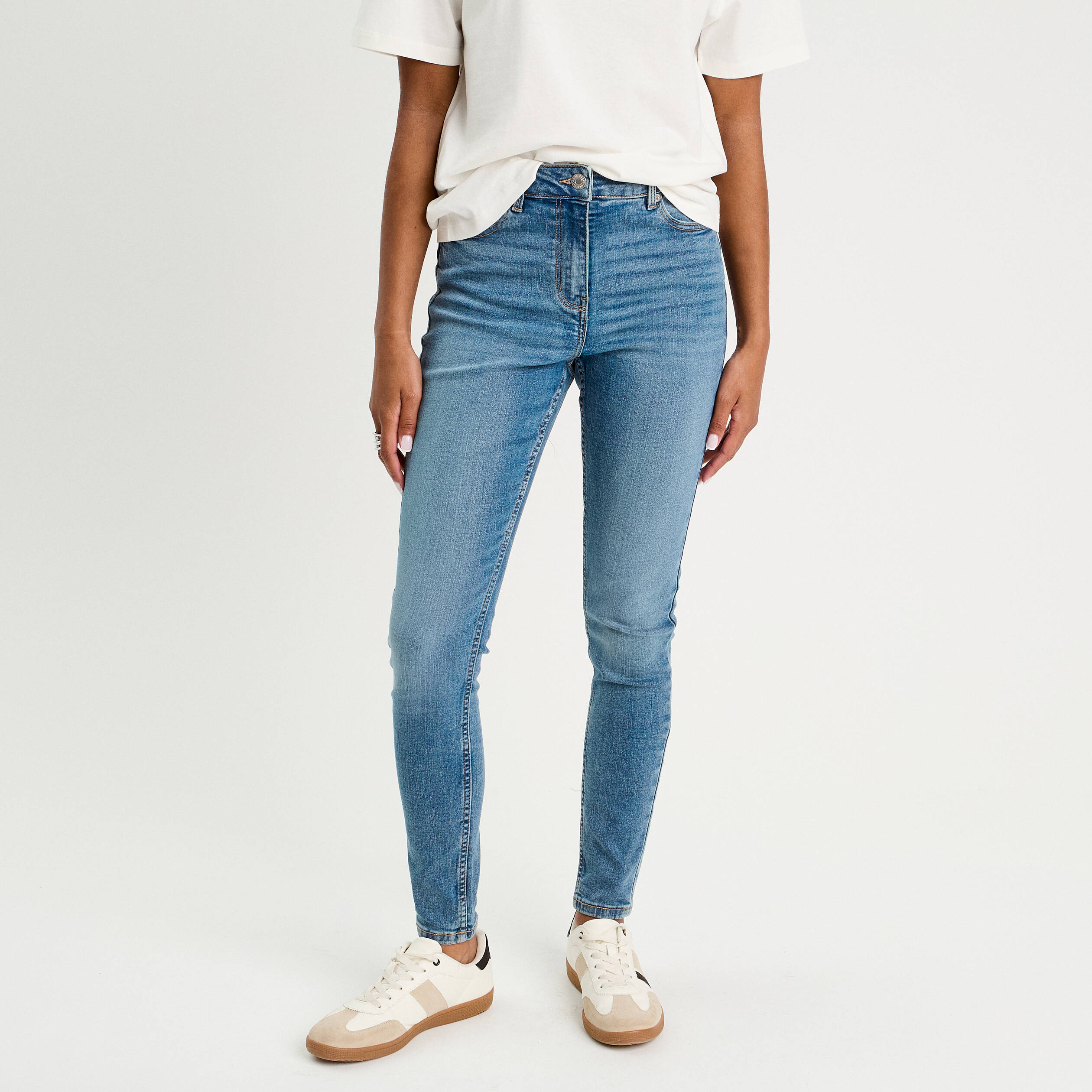 jeans skinny push up denim double stone femme Jeans skinny push up denim double stone femme