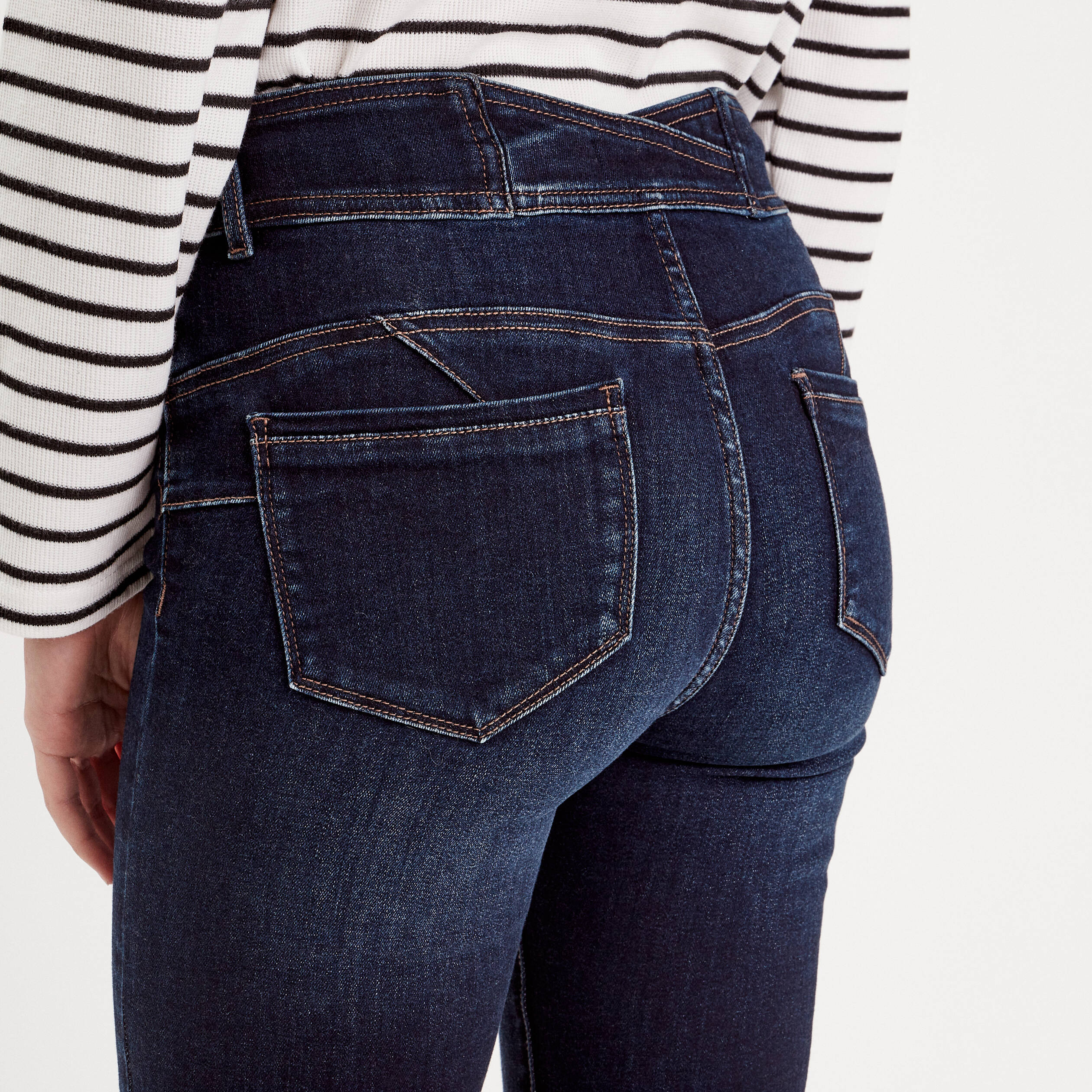 Jeans slim push-up denim brut femme