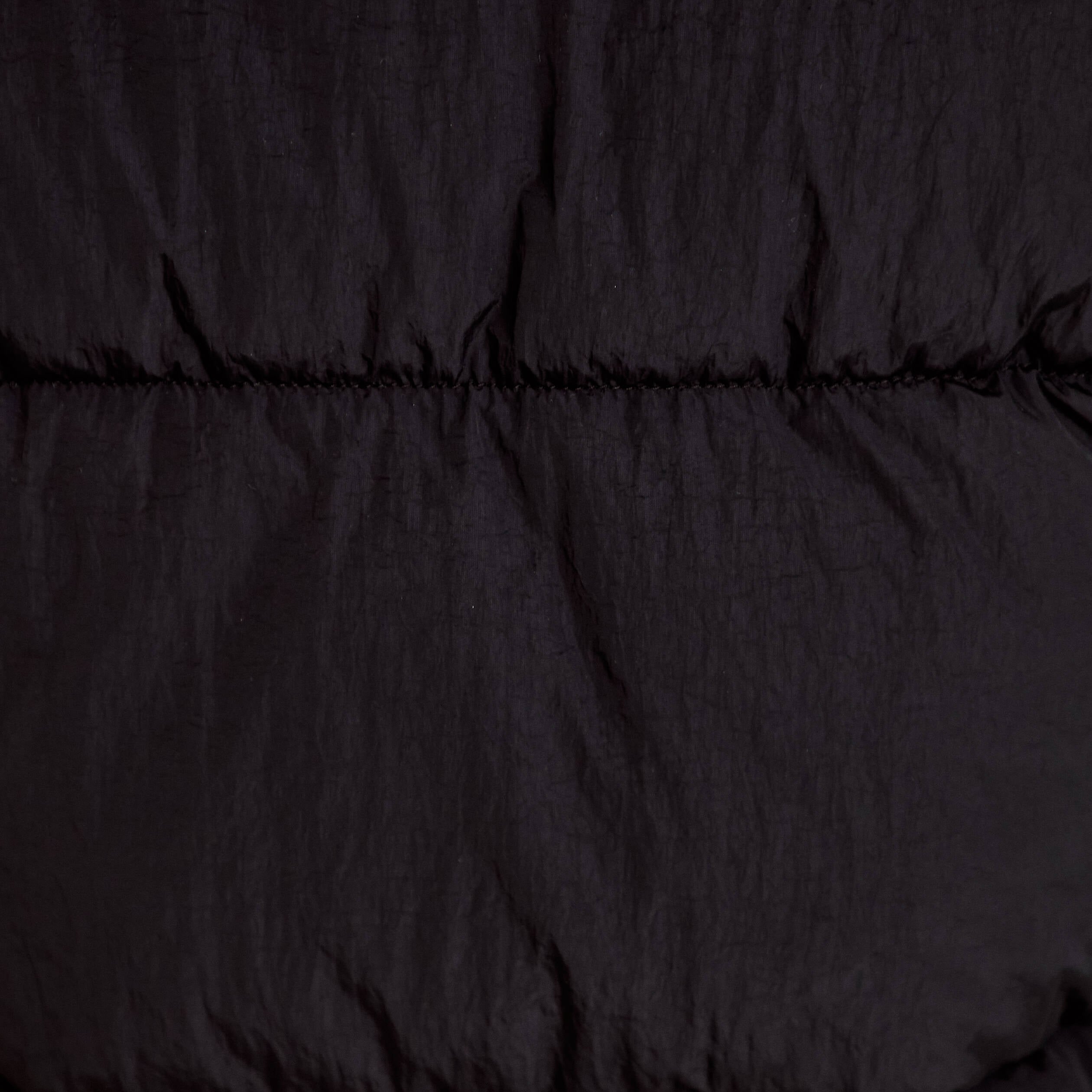 Doudoune droite cropped &agrave; capuche noir femme