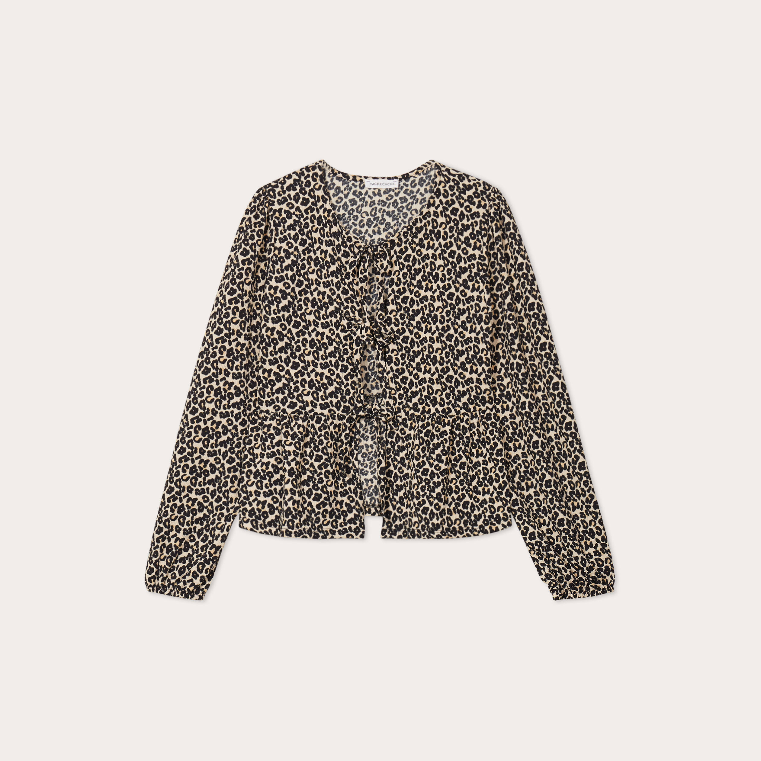 blouse nouee manches longues blanc femme Blouse nouée manches longues blanc femme