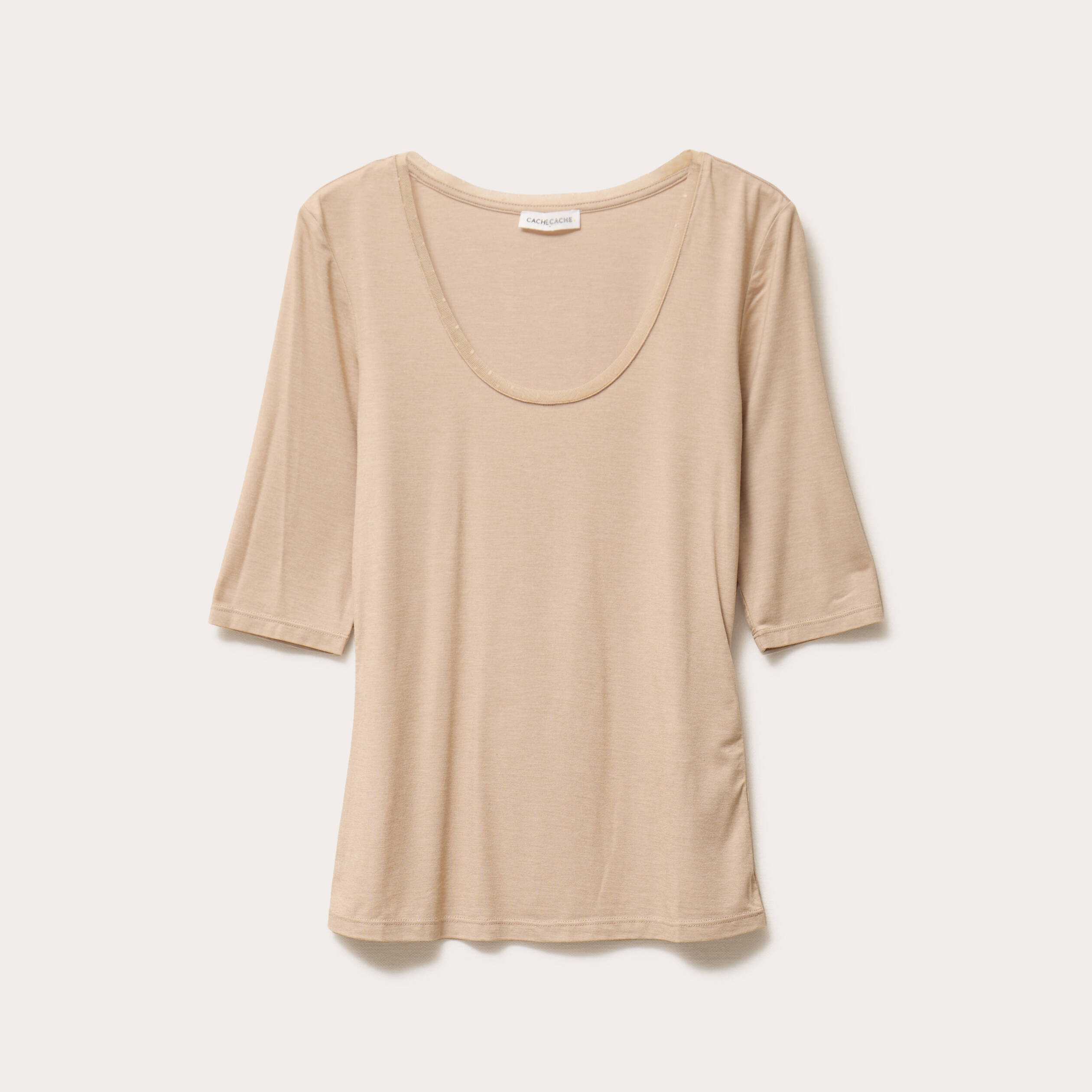Cerruti 1881 T-shirt manches courtes bande épaule Torbole Kaki Homme
