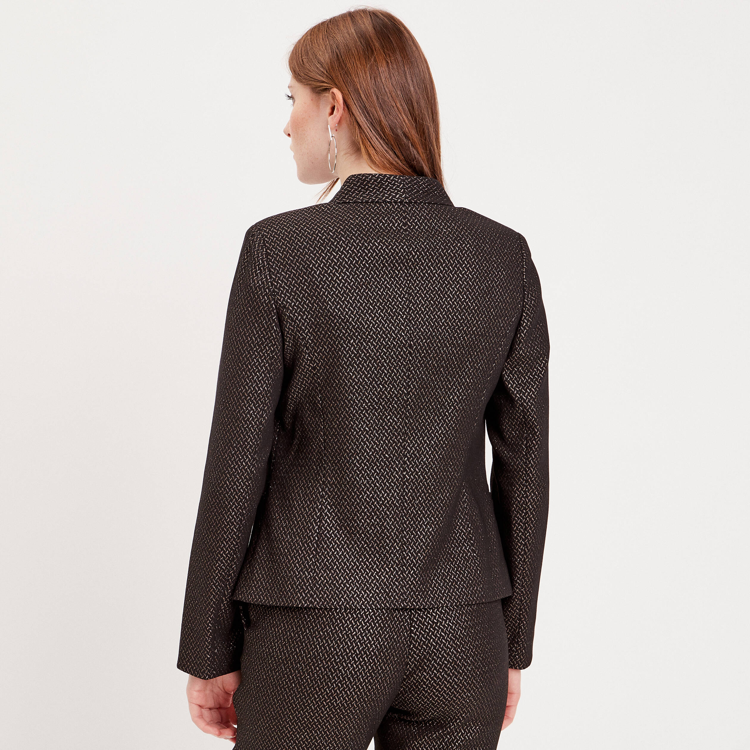 veste blazer ajustee noir femme Veste blazer ajustée noir femme
