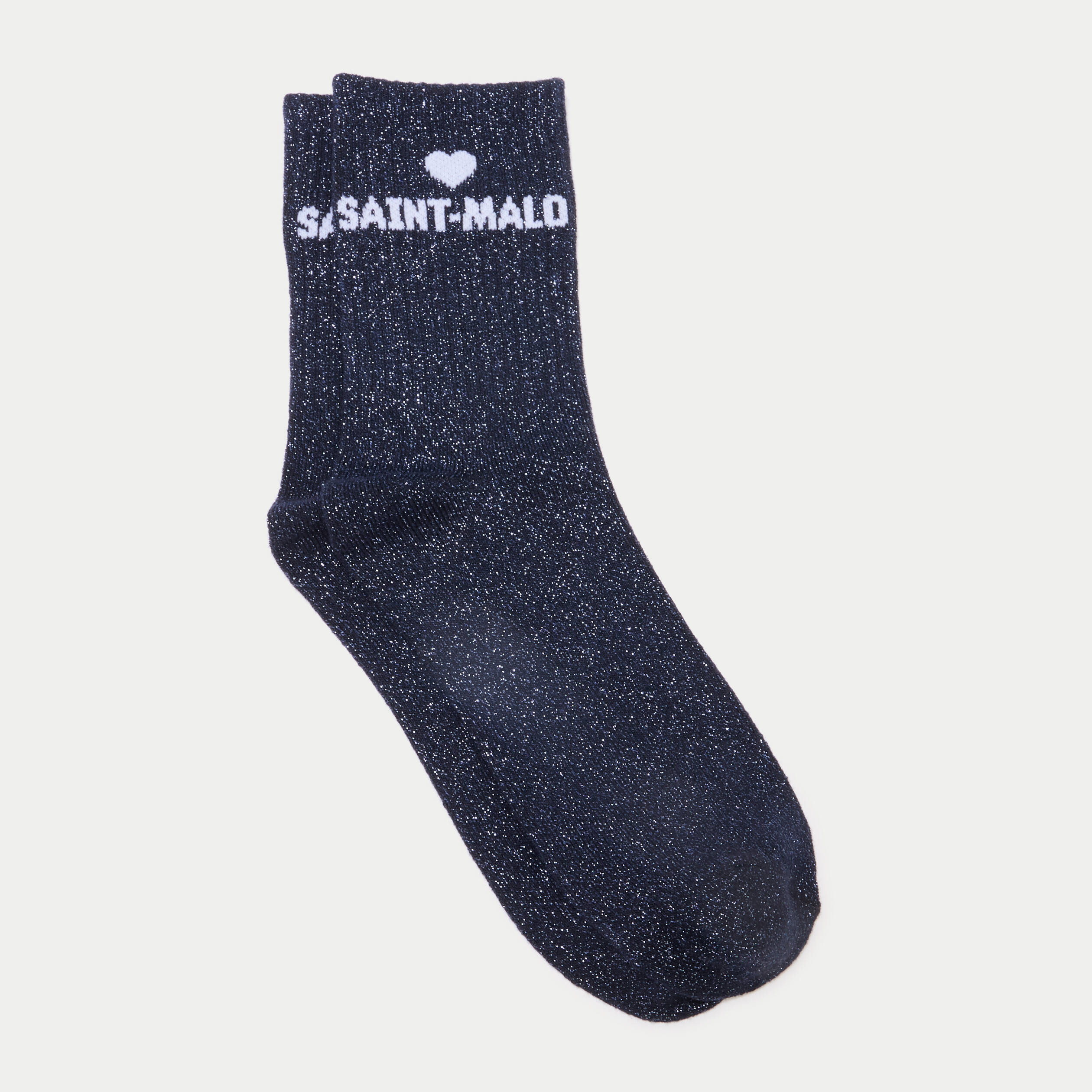 Lot 2 paires de chaussettes bleu marine femme