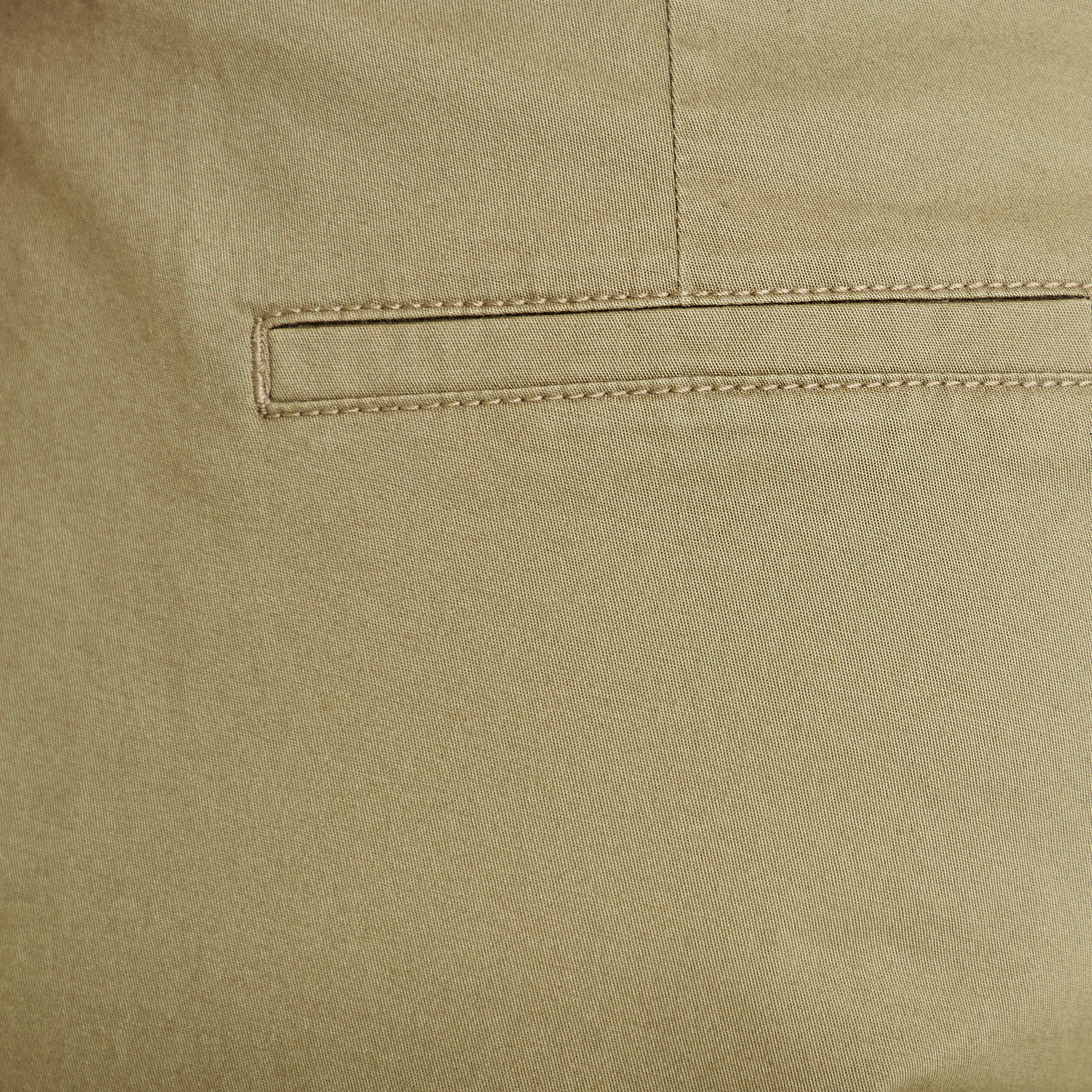 Pantalon chino 7/8&egrave;me vert femme