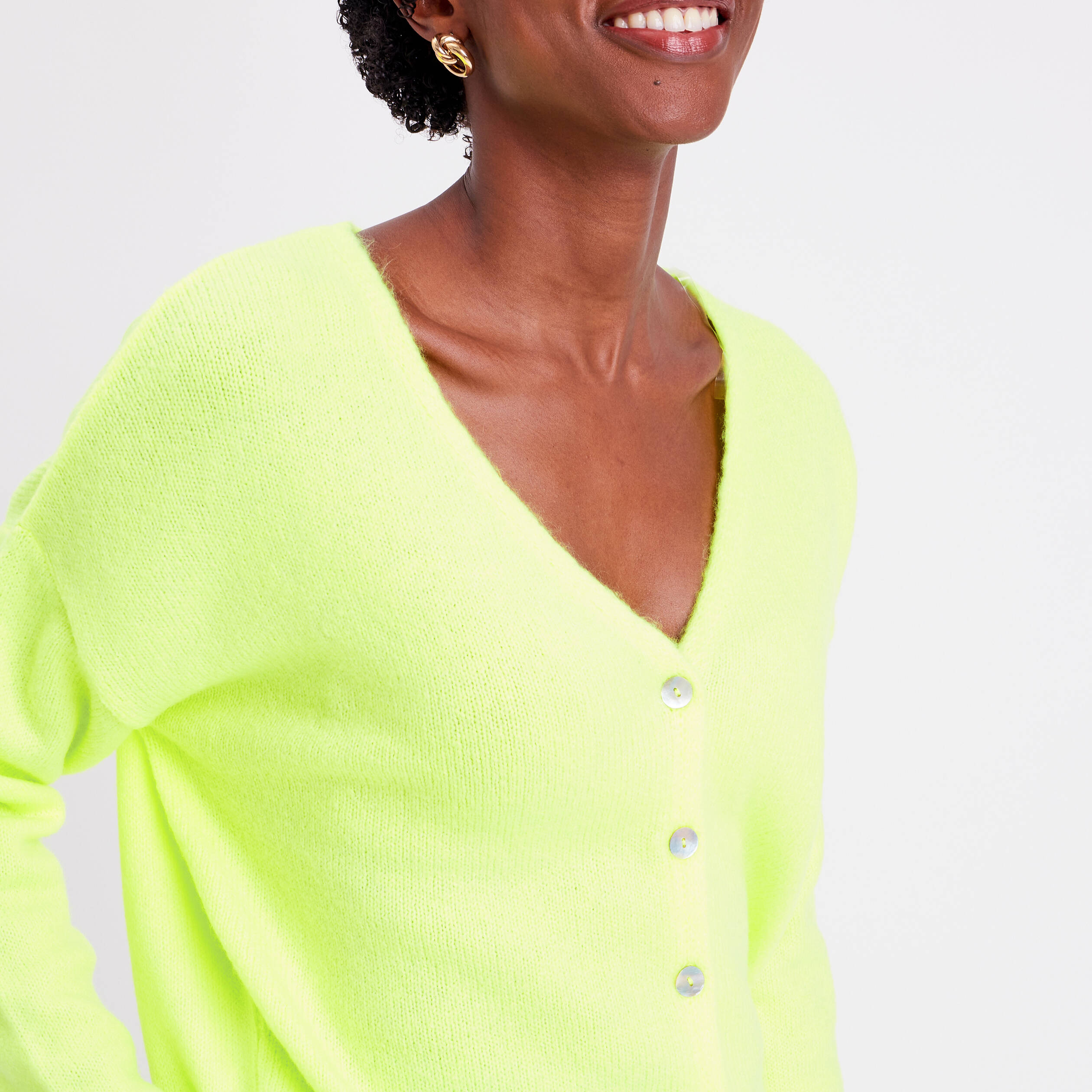 Gilet jaune shop citron femme