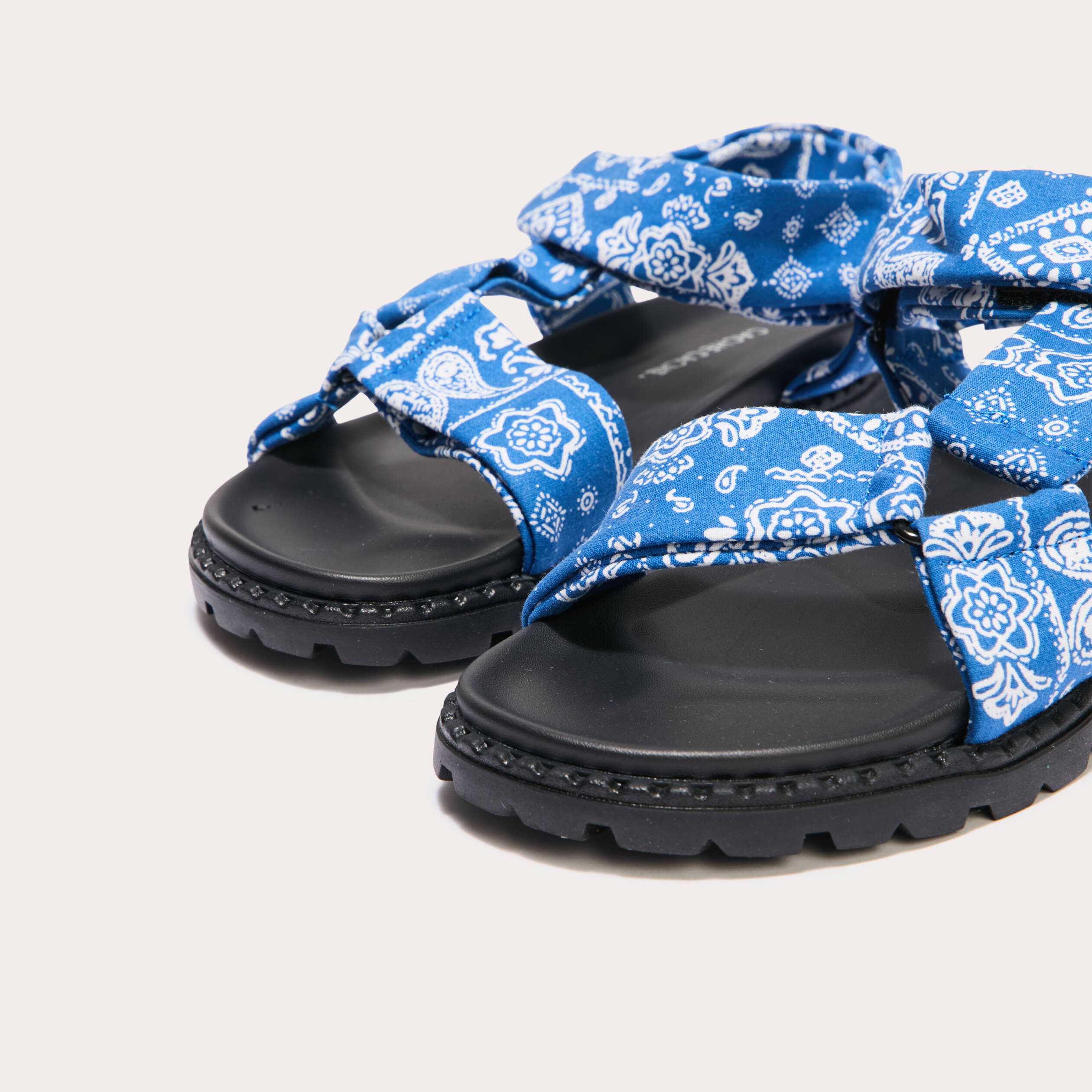 sandales avec lien bleu femme Sandales avec lien bleu femme