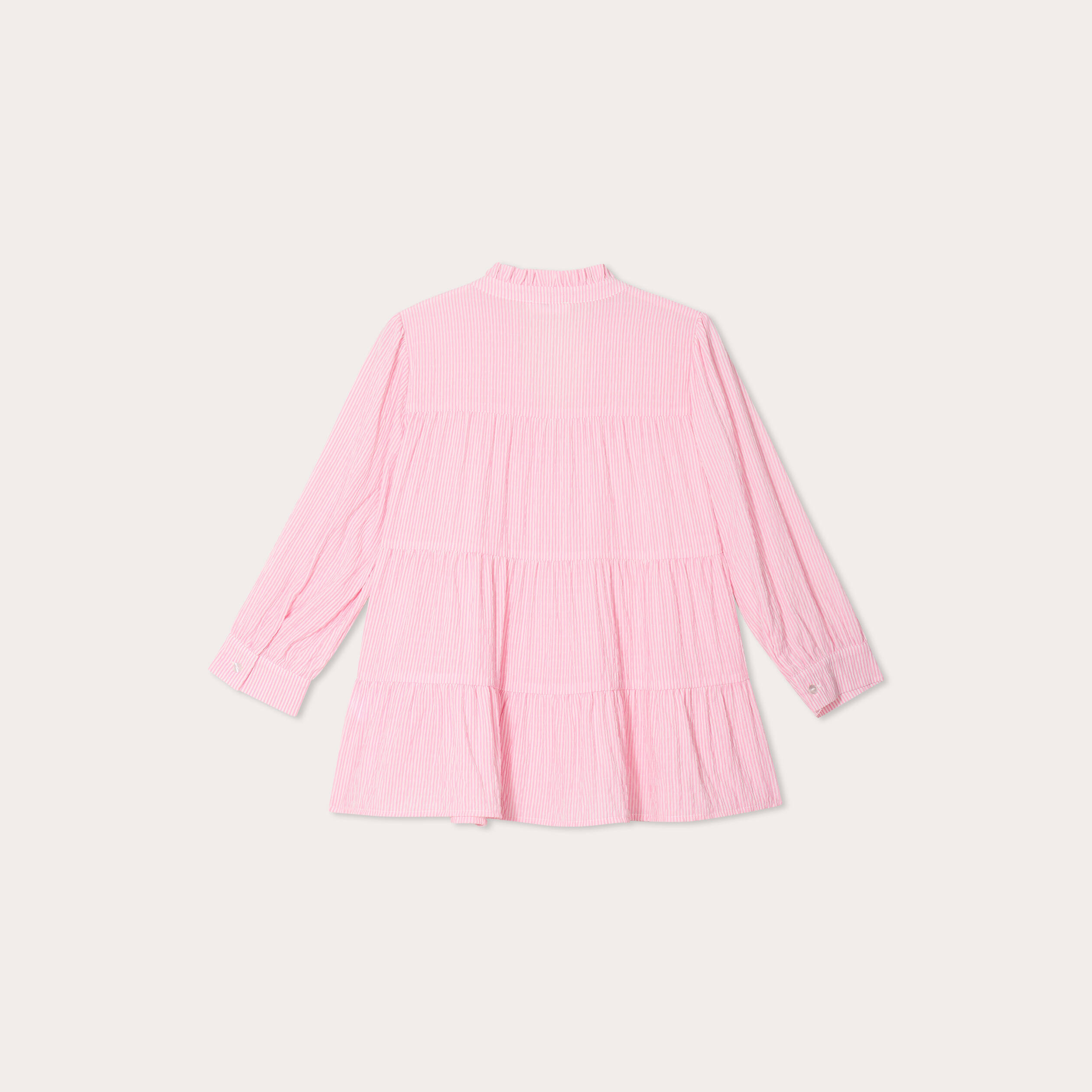 Blouse manches 3/4 rose femme