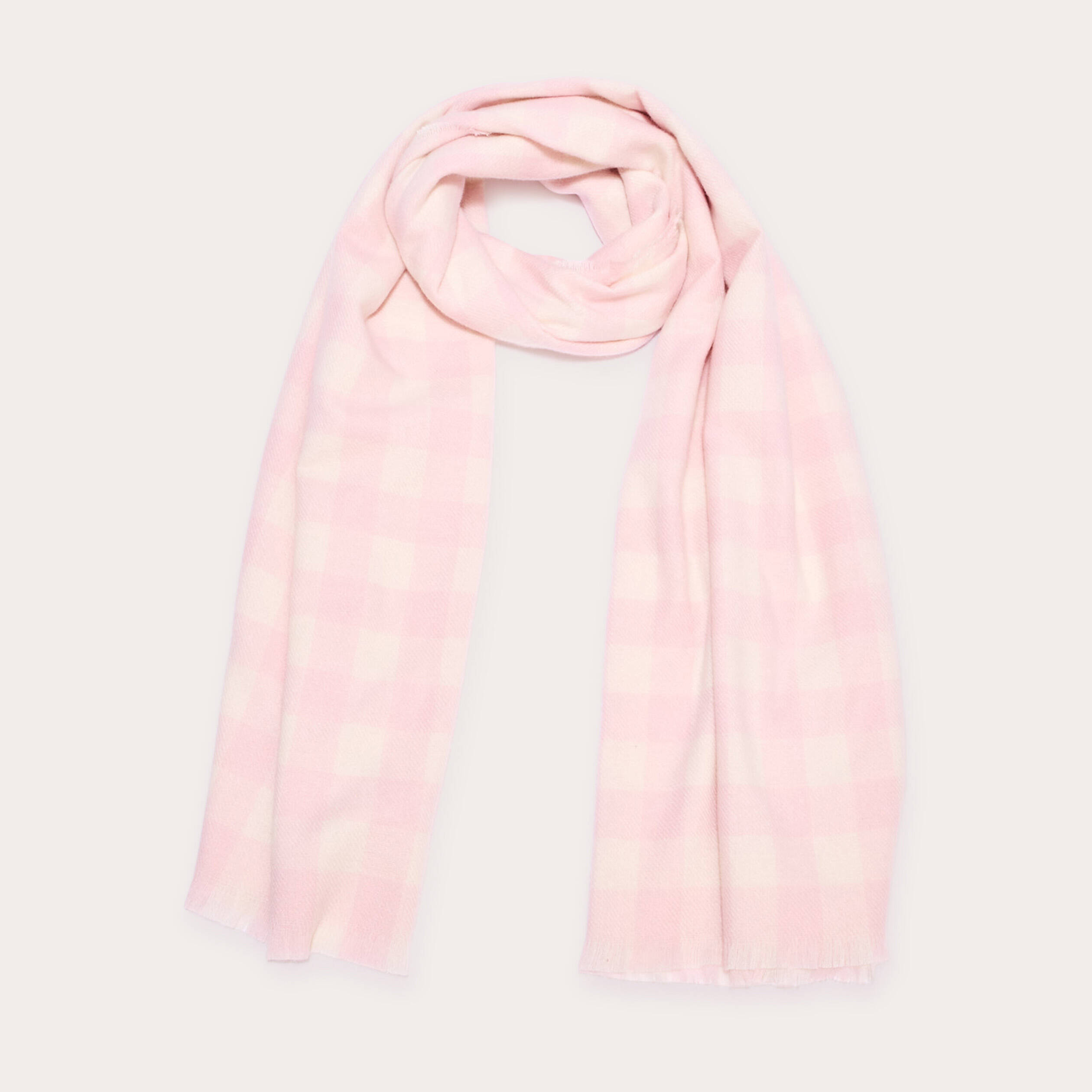 &Eacute;charpe rose poudr&eacute;e femme