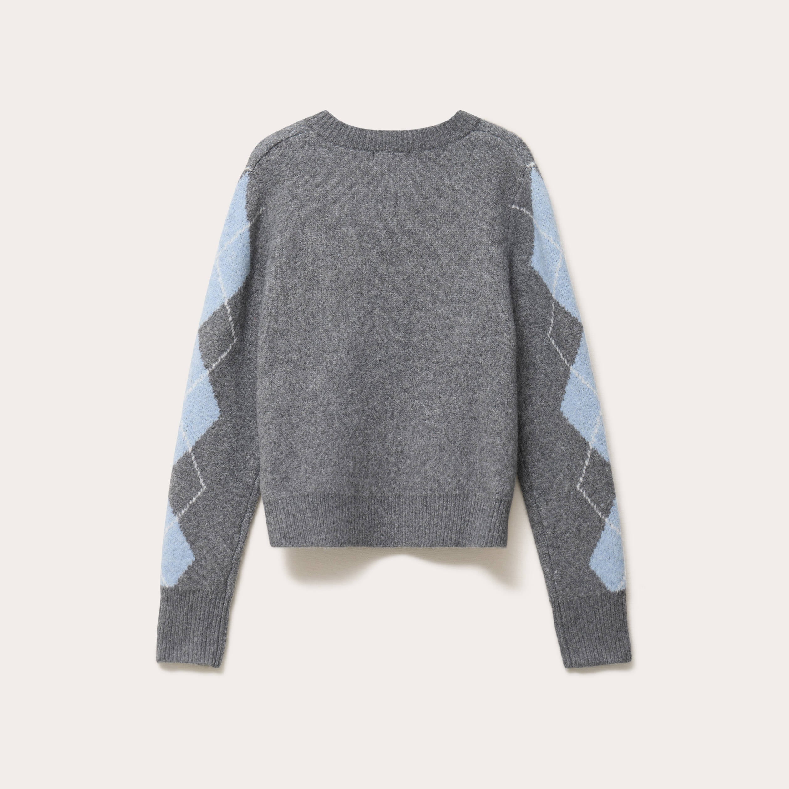 Cardigan col rond manches longues gris fonc&eacute; femme