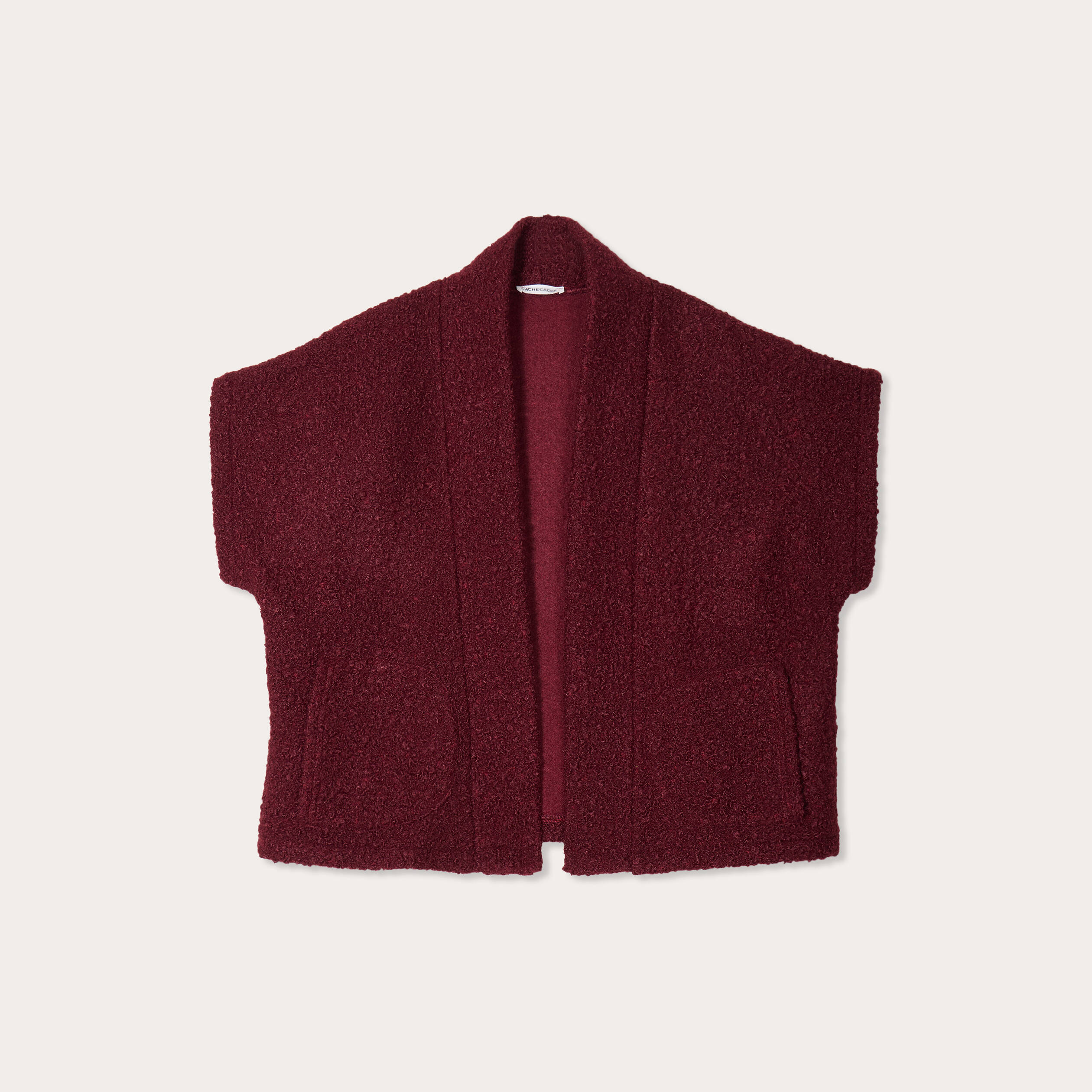 gilet polaire manches courtes violet fonce femme Gilet polaire manches courtes violet foncé femme