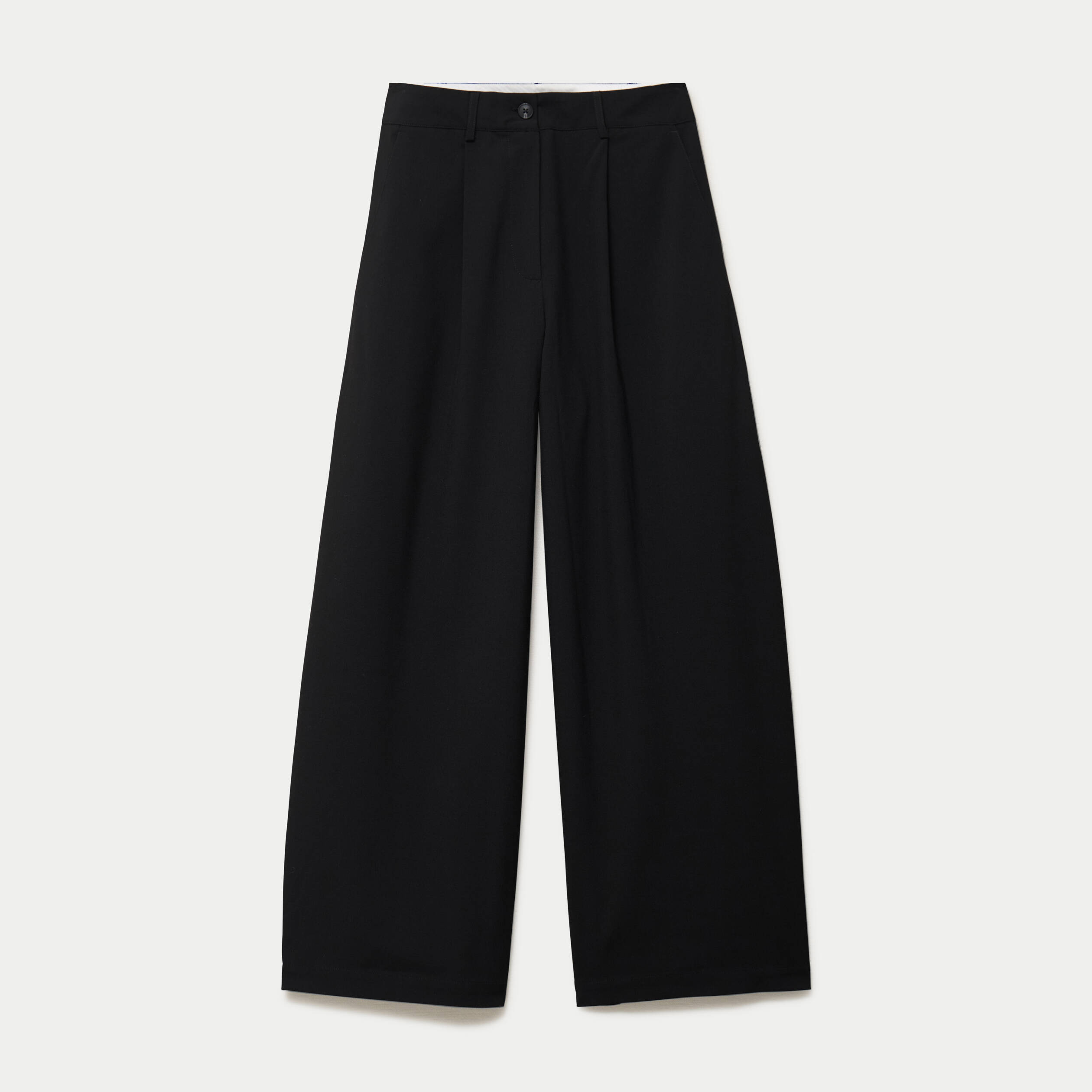 Pantalon barrel taille standard noir femme