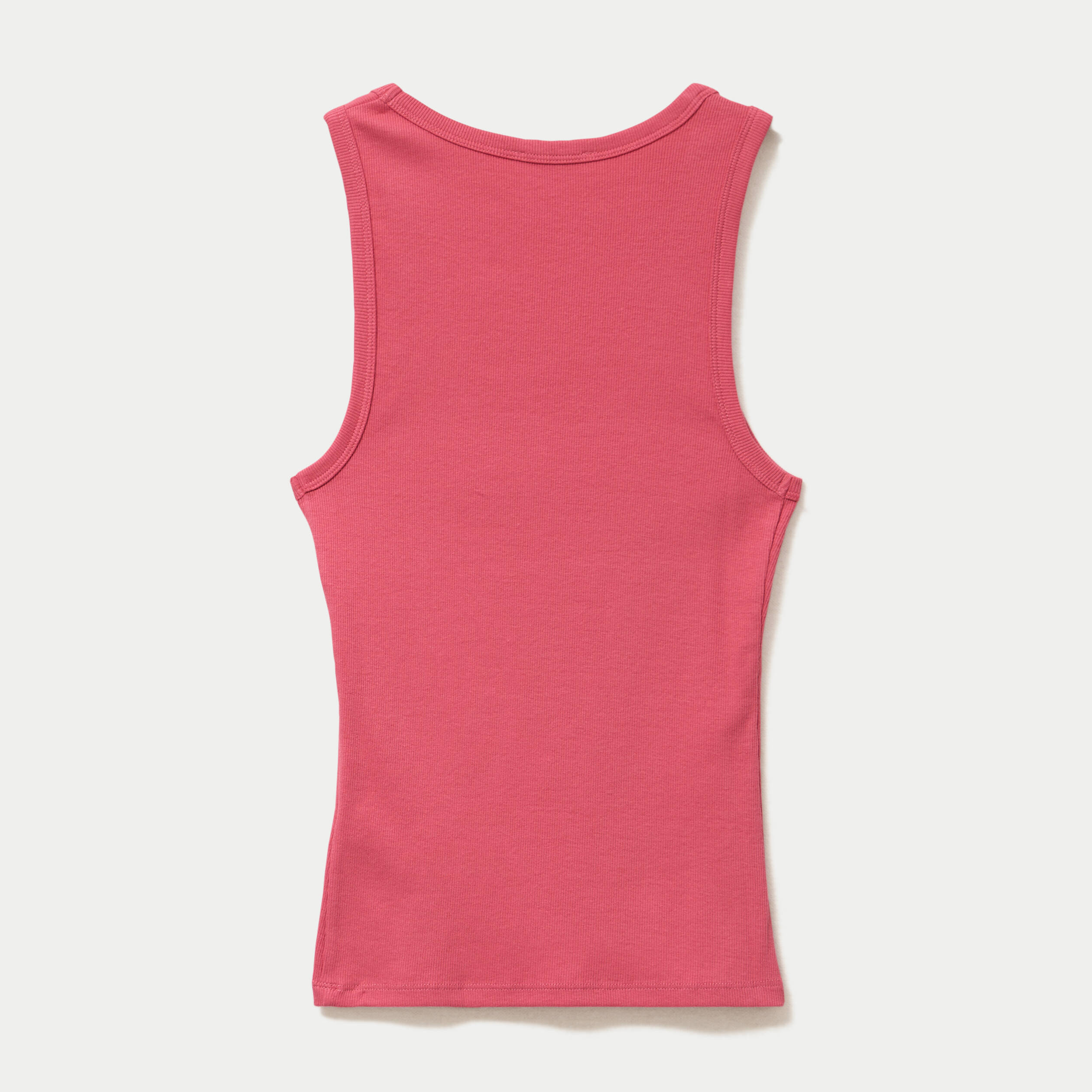 D&eacute;bardeur c&ocirc;tel&eacute; col rond rose framboise femme
