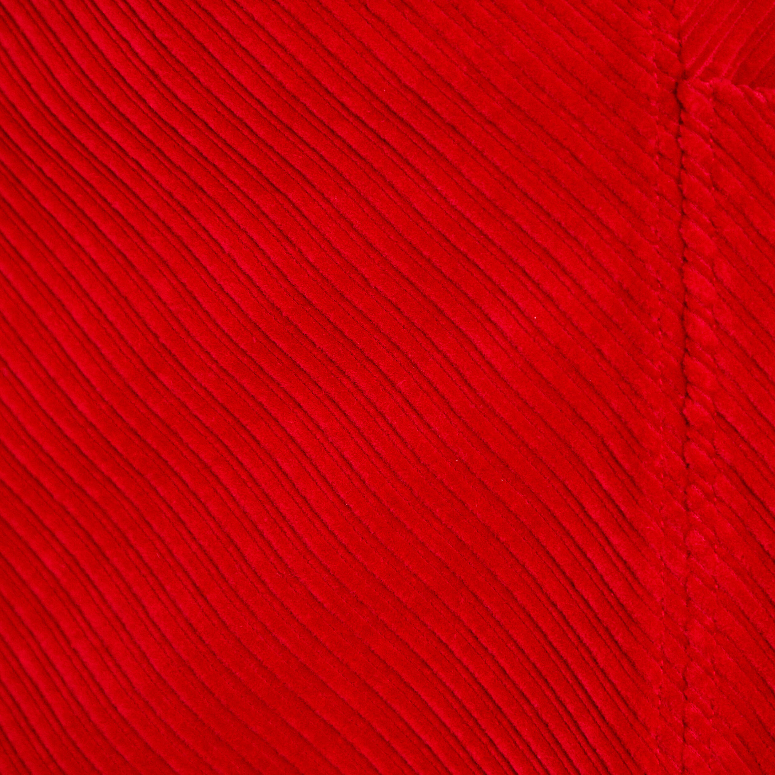 Jupe trap&egrave;ze en velours rouge femme