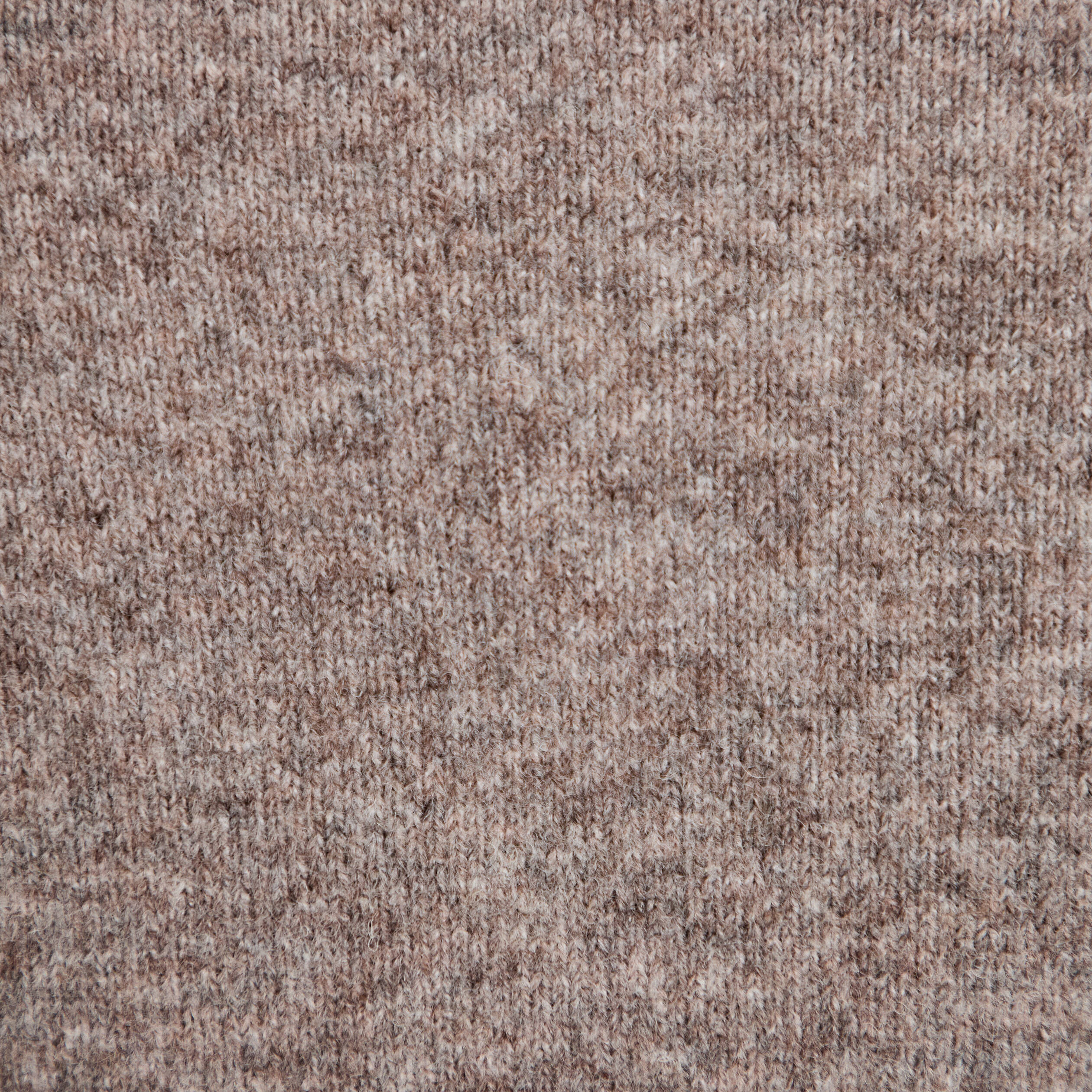 Gilet ample col rond manches longues taupe femme