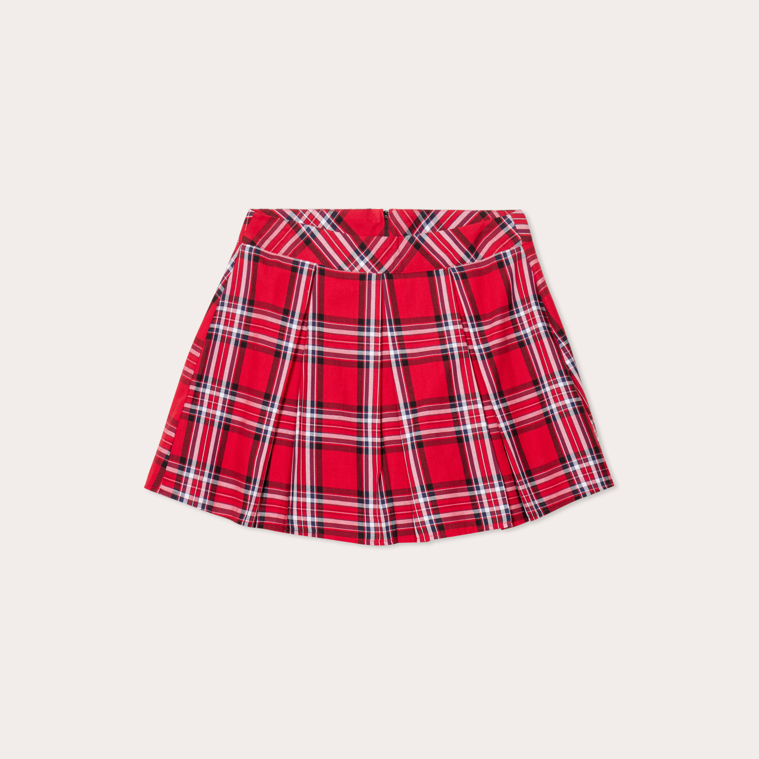Jupe &eacute;vas&eacute;e courte rouge femme