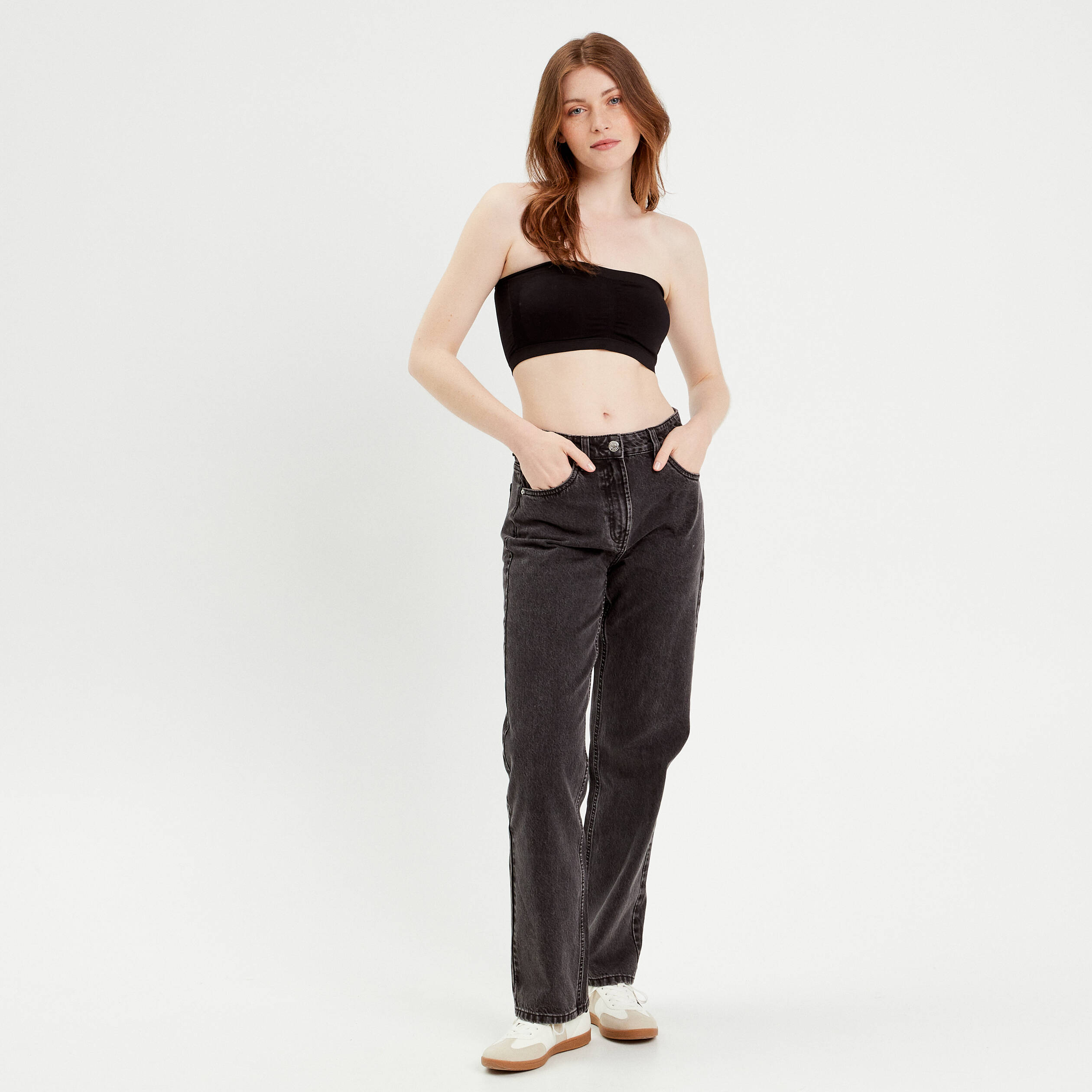 Lot 2 soutiens-gorge bandeau noir femme