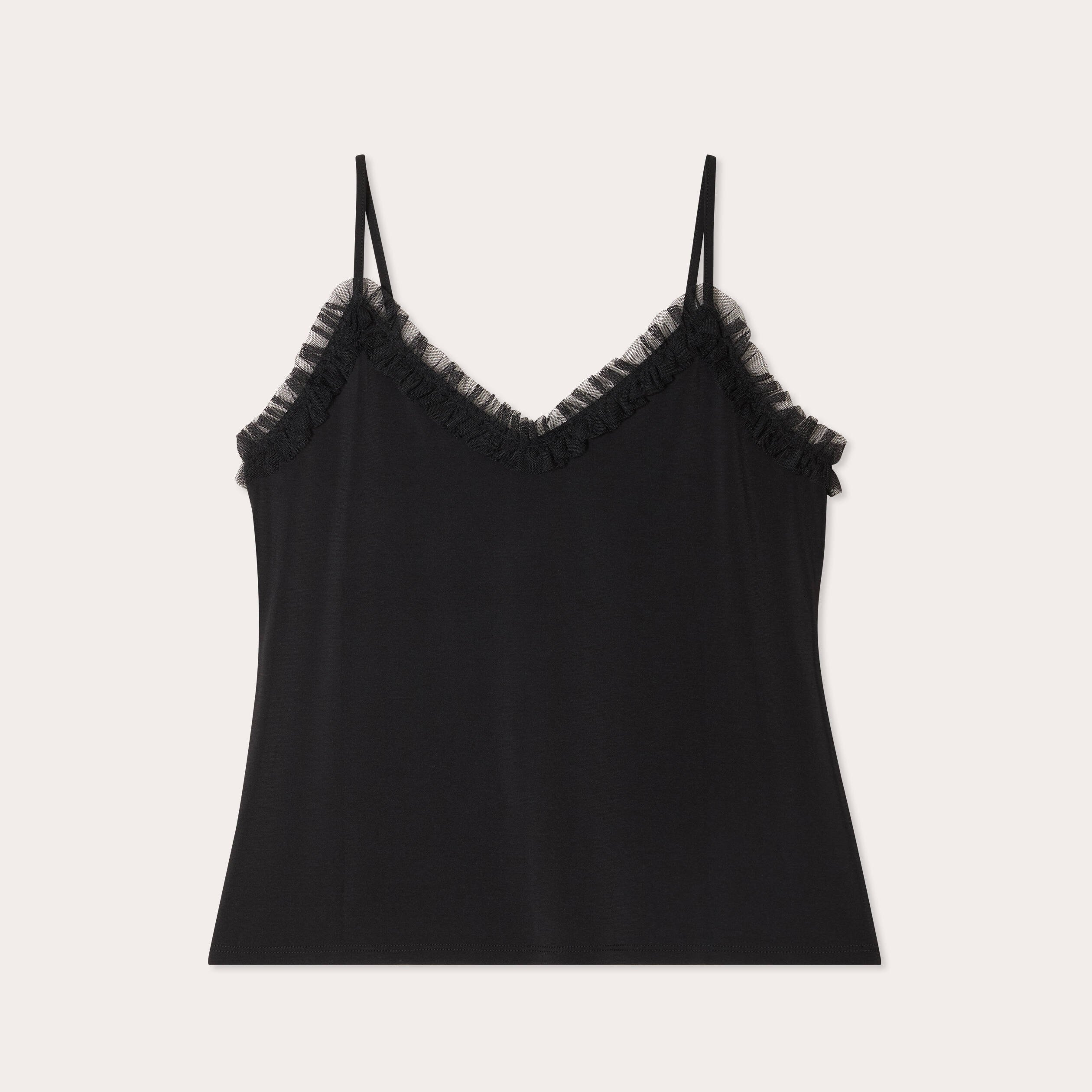 debardeur bretelles fines noir femme Débardeur bretelles fines noir femme