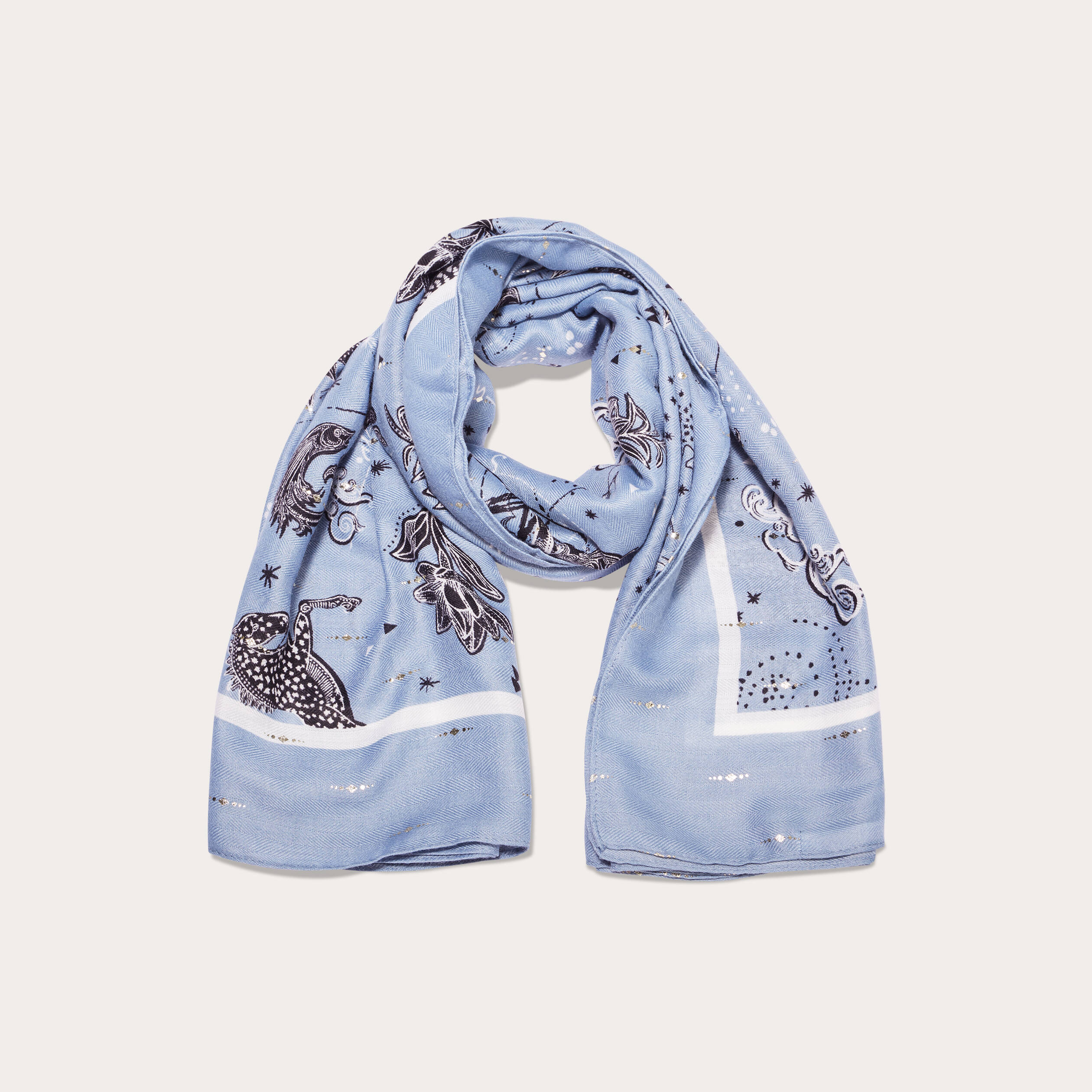 foulard carre bleu gris femme Foulard carré bleu gris femme