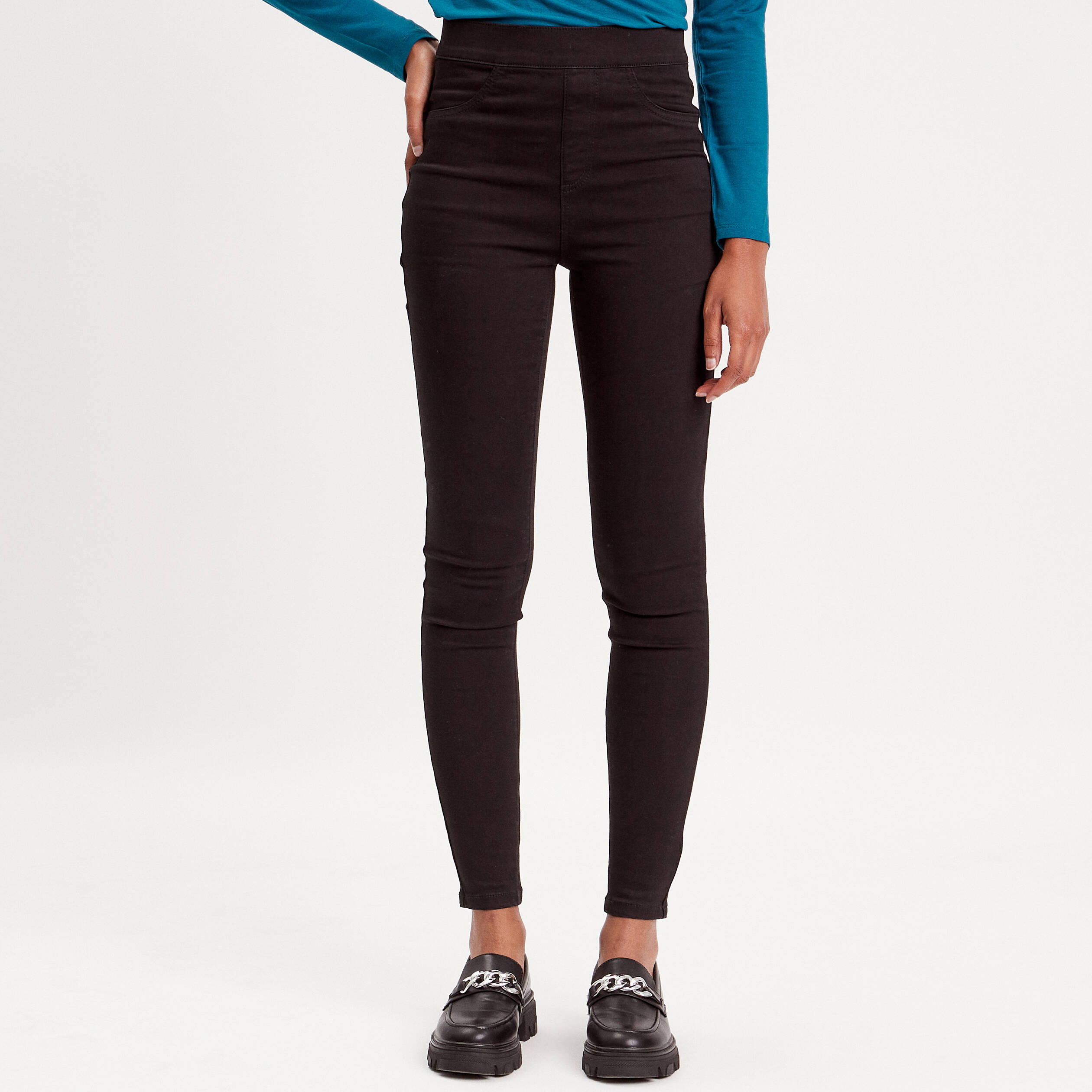 Grembiule Donna Lungo In Cotone - Con Bottoni E Tasche, Scollo A V, Made In Turchia - Foto 9