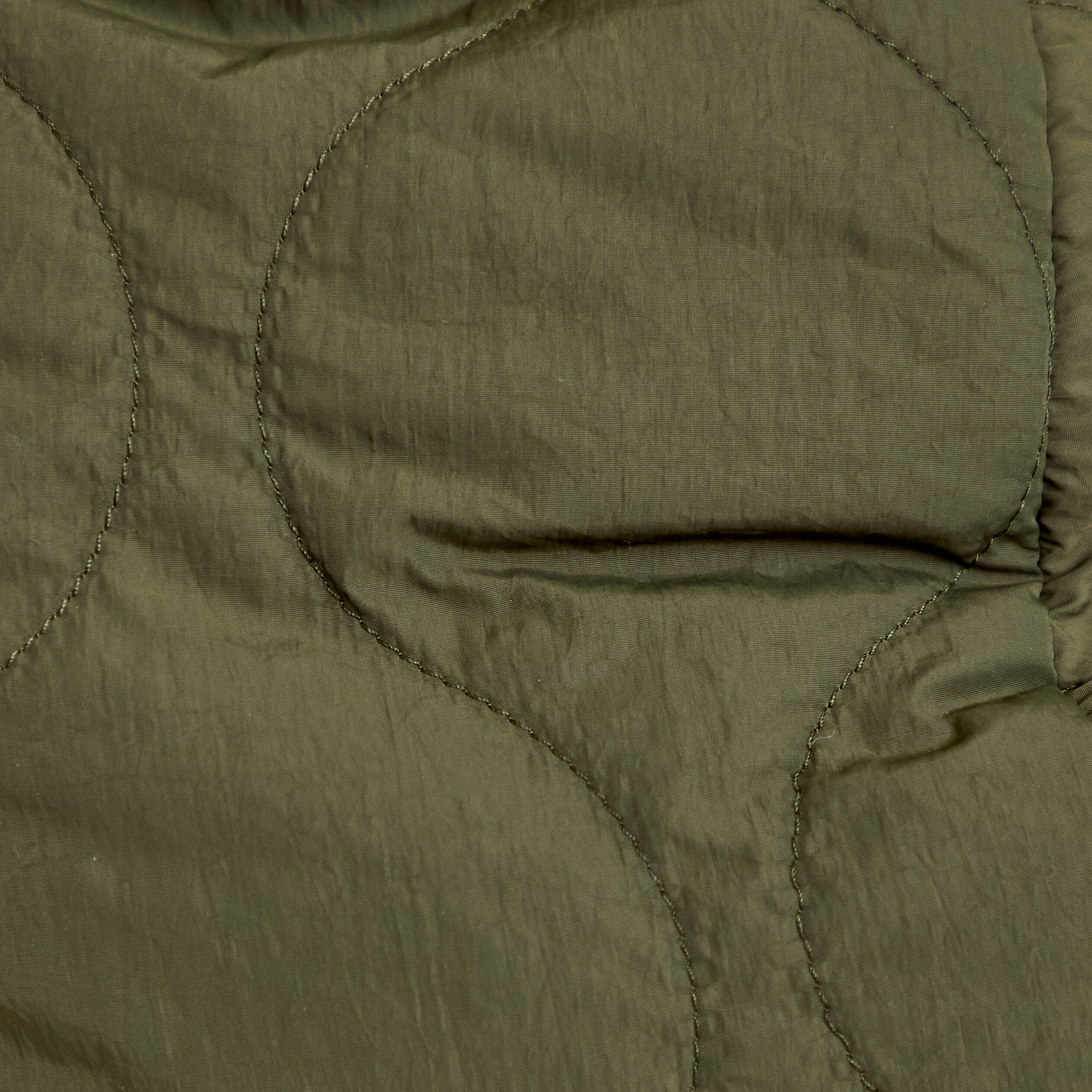 Parka r&eacute;versible effet polaire vert kaki femme
