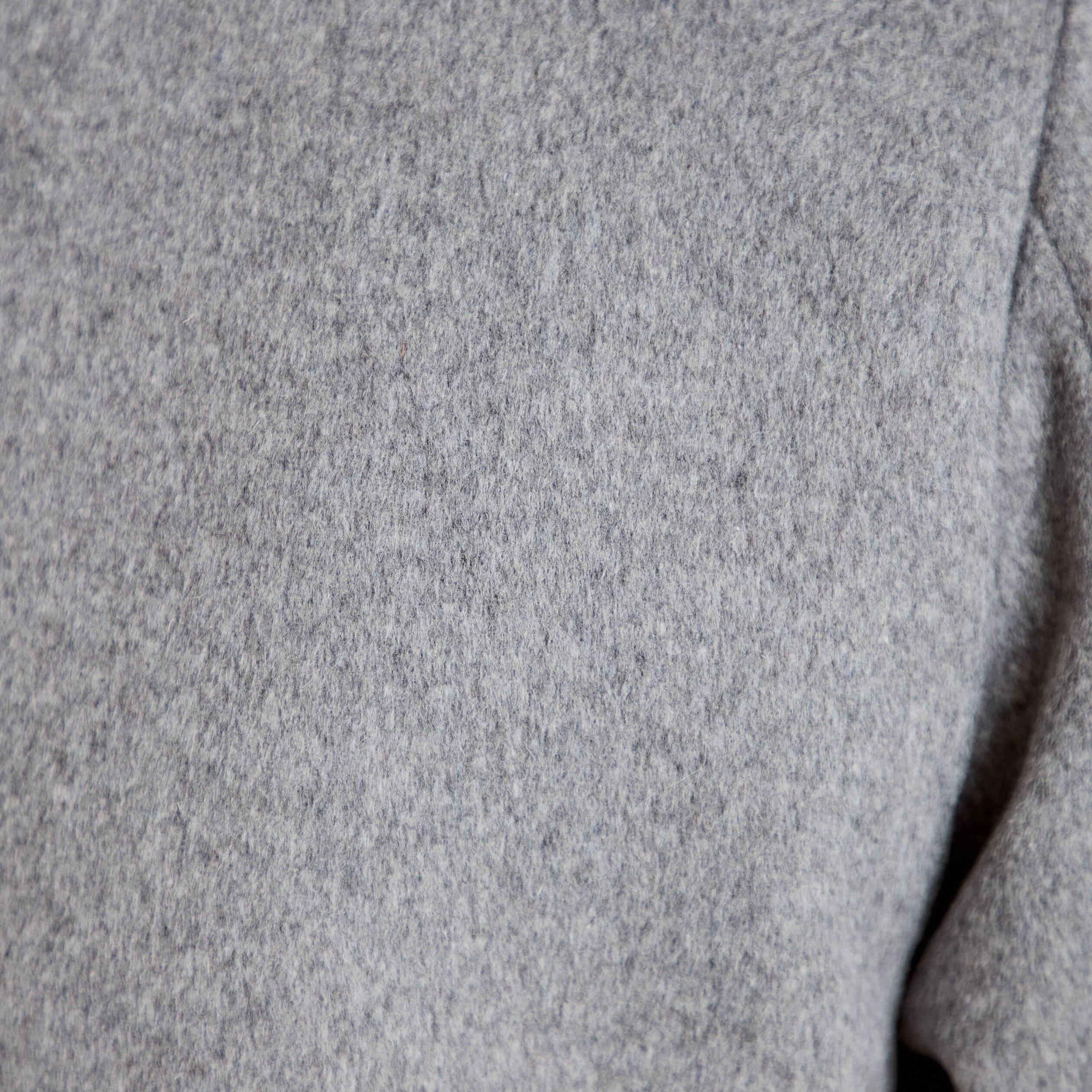 Veste courte aspect laineux gris femme