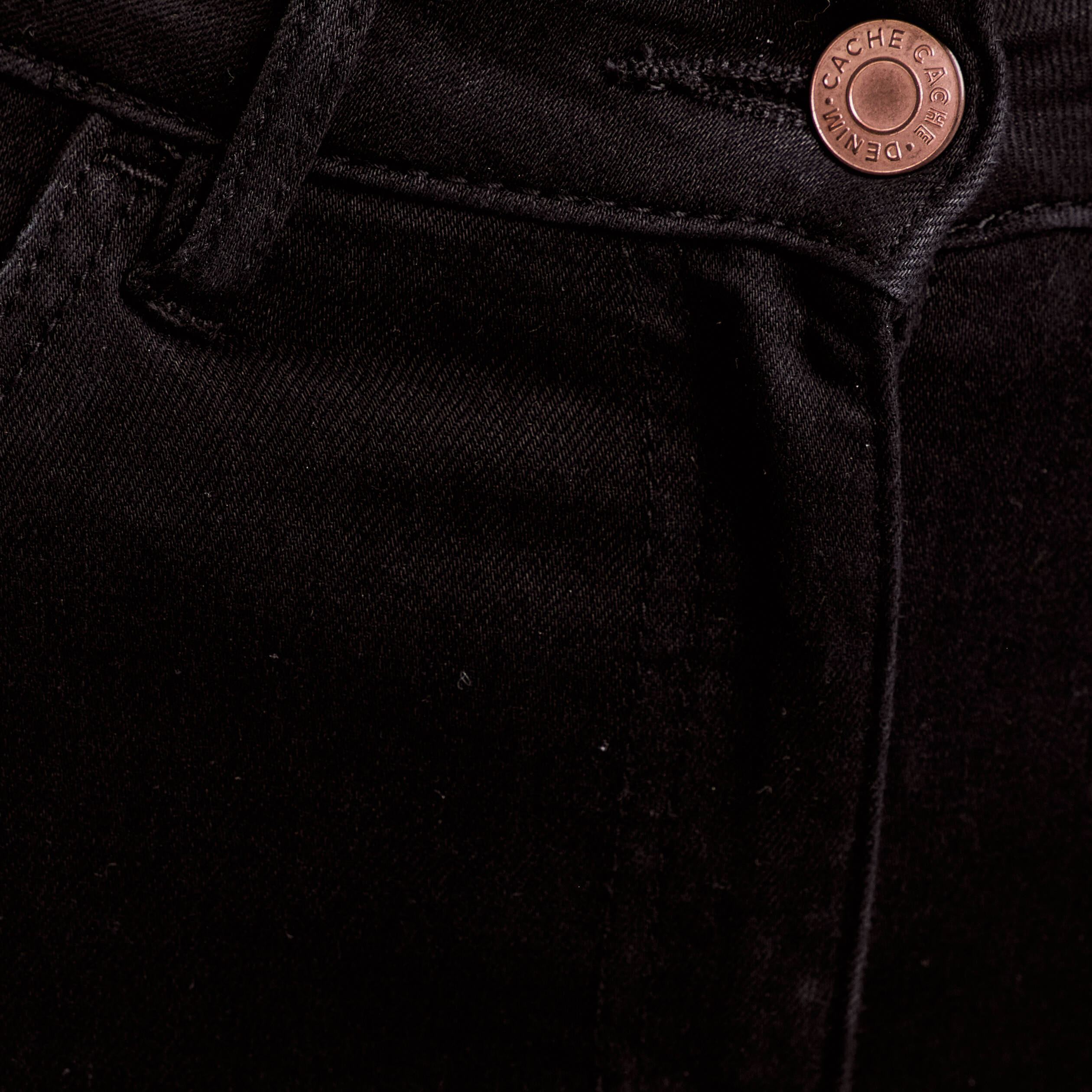 Jeans slim 5 poches denim noir femme