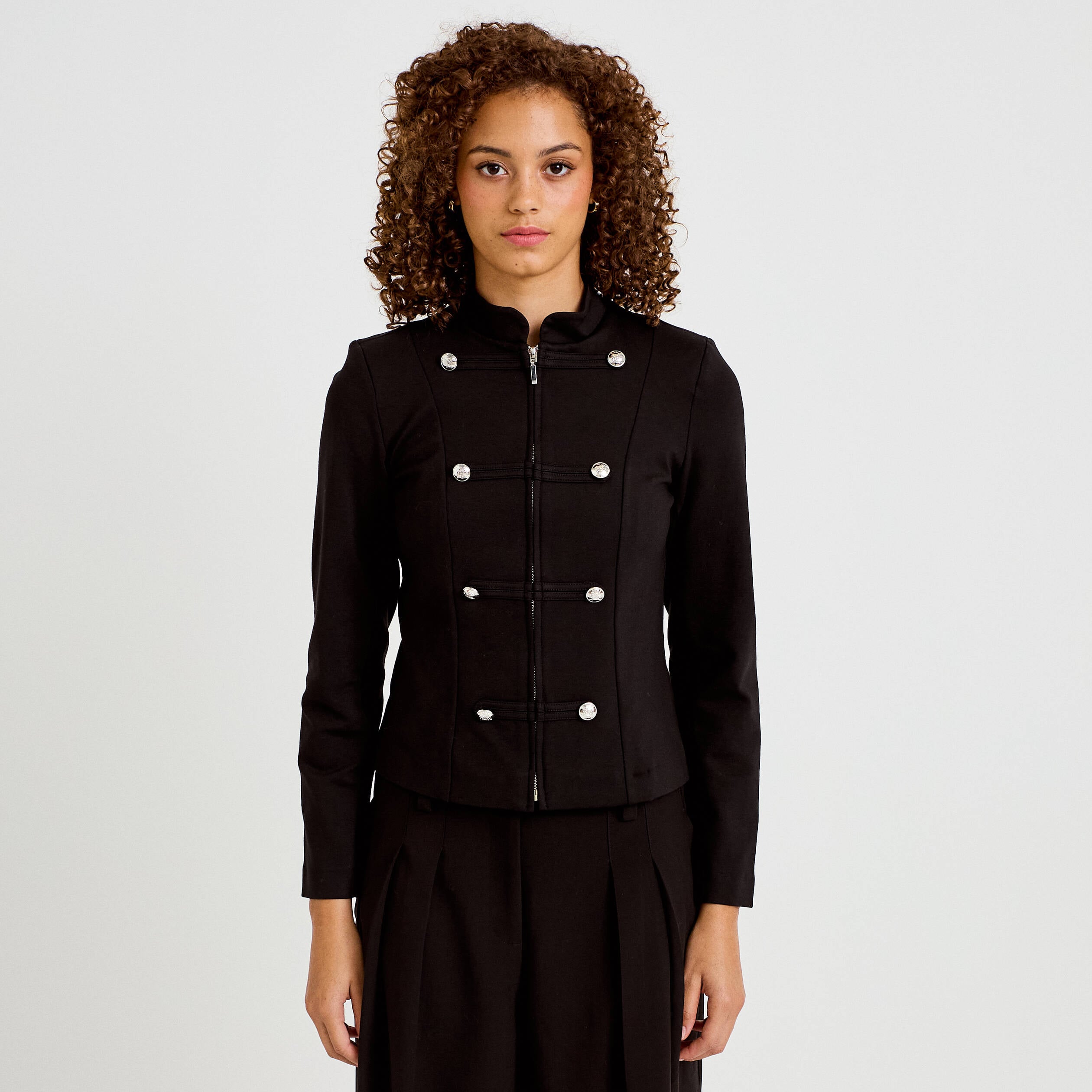 Veste officier noir femme