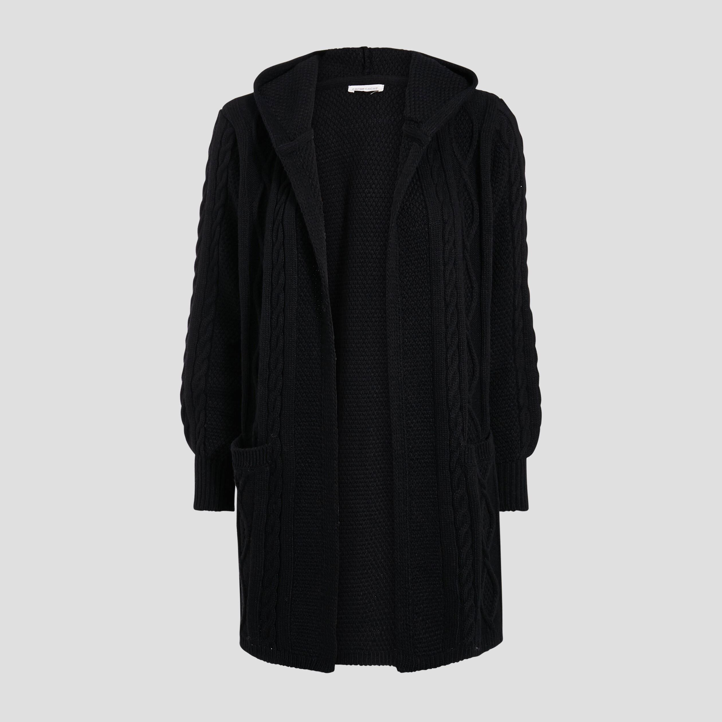gilet manches longues noir femme Gilet manches longues noir femme