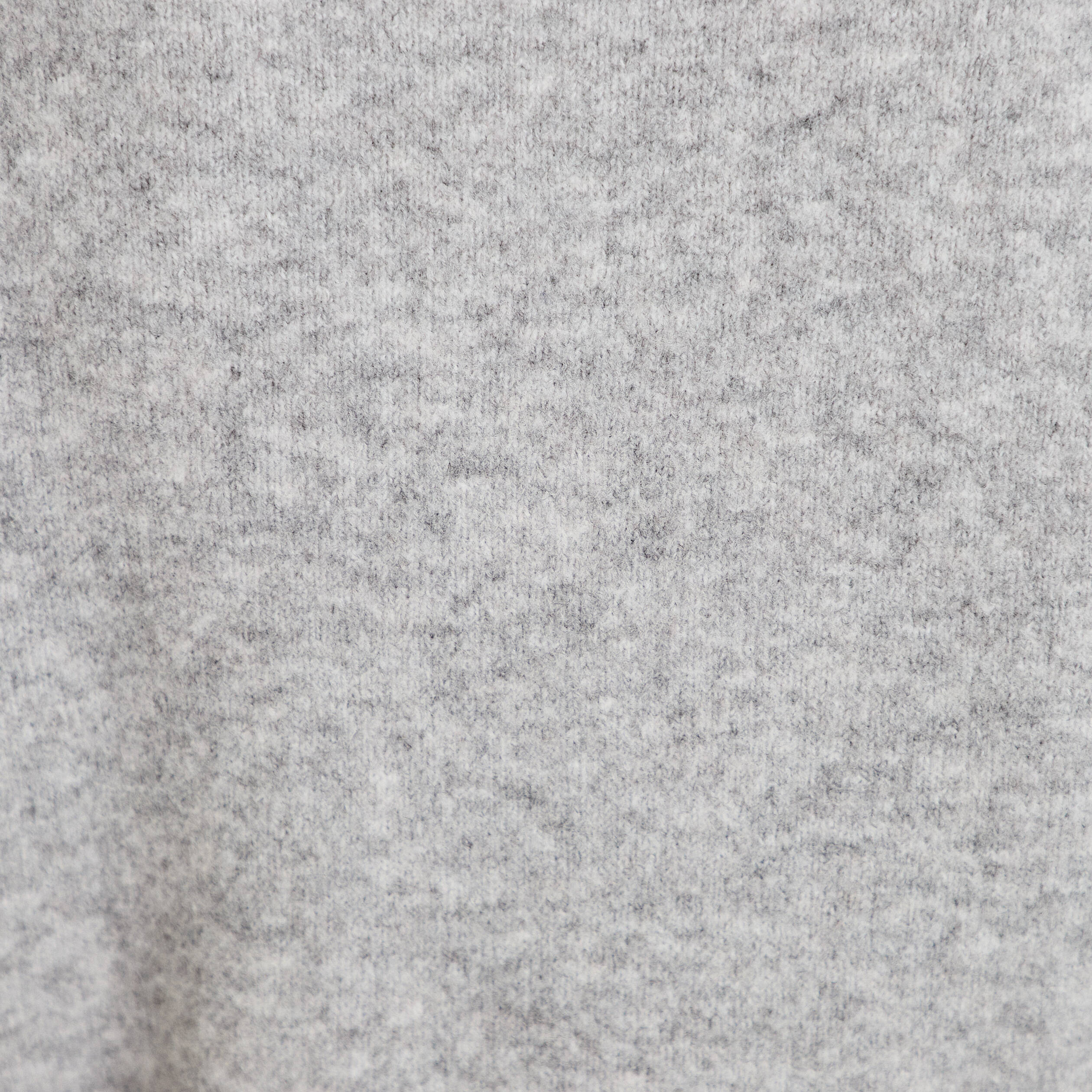 Gilet manches longues col rond gris clair femme