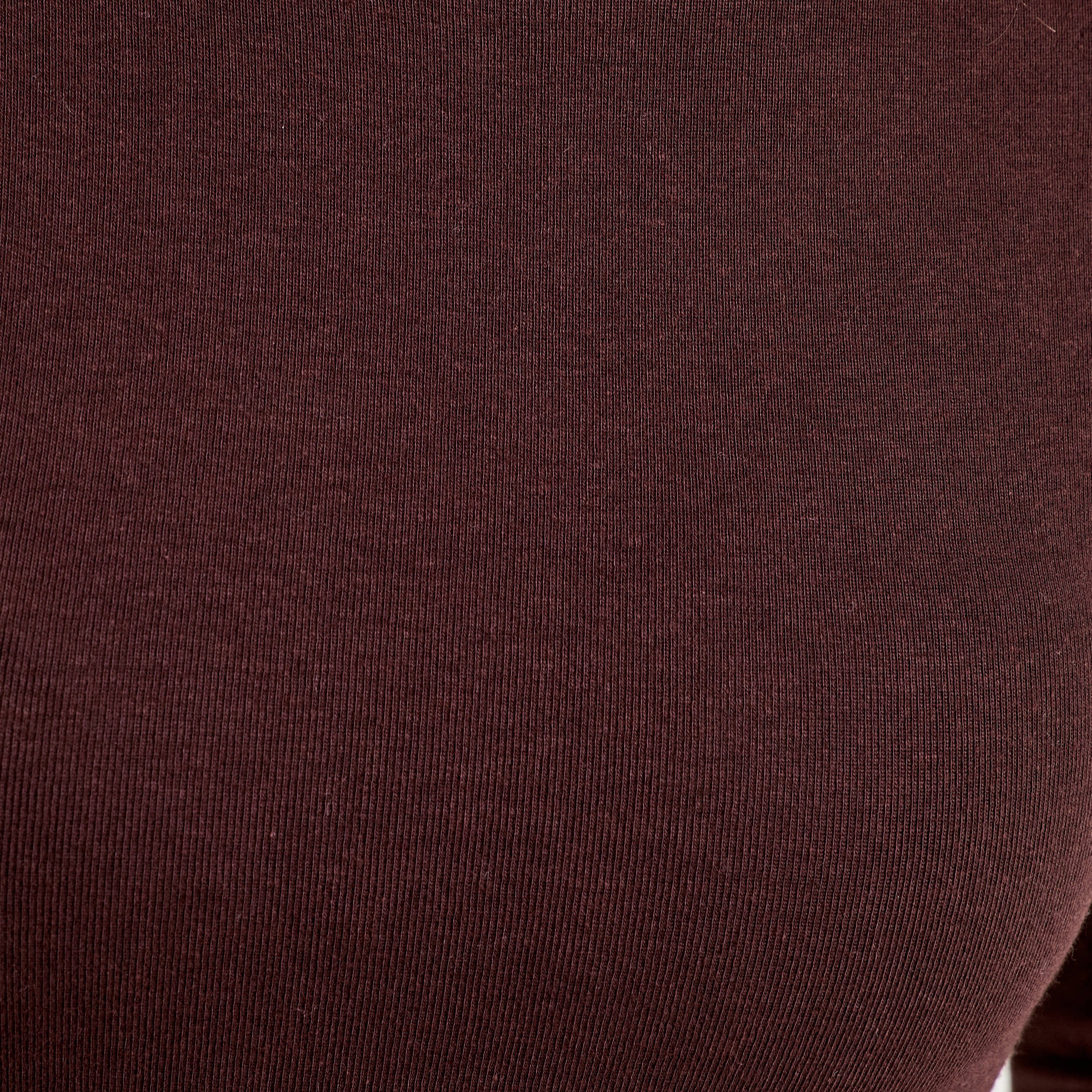 t shirt manches longues cintre marron fonce femme T-shirt manches longues cintré marron foncé femme