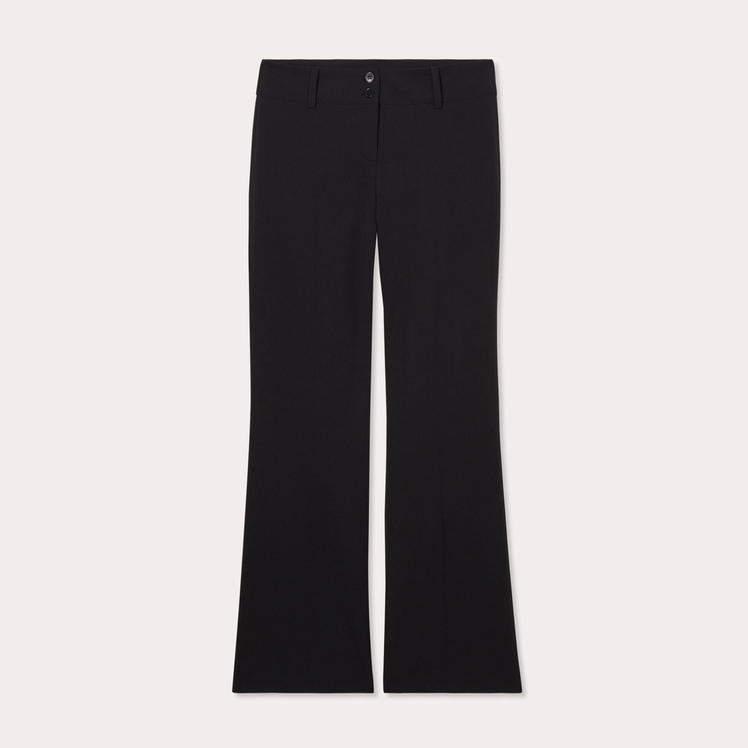 Pantalon flare noir femme