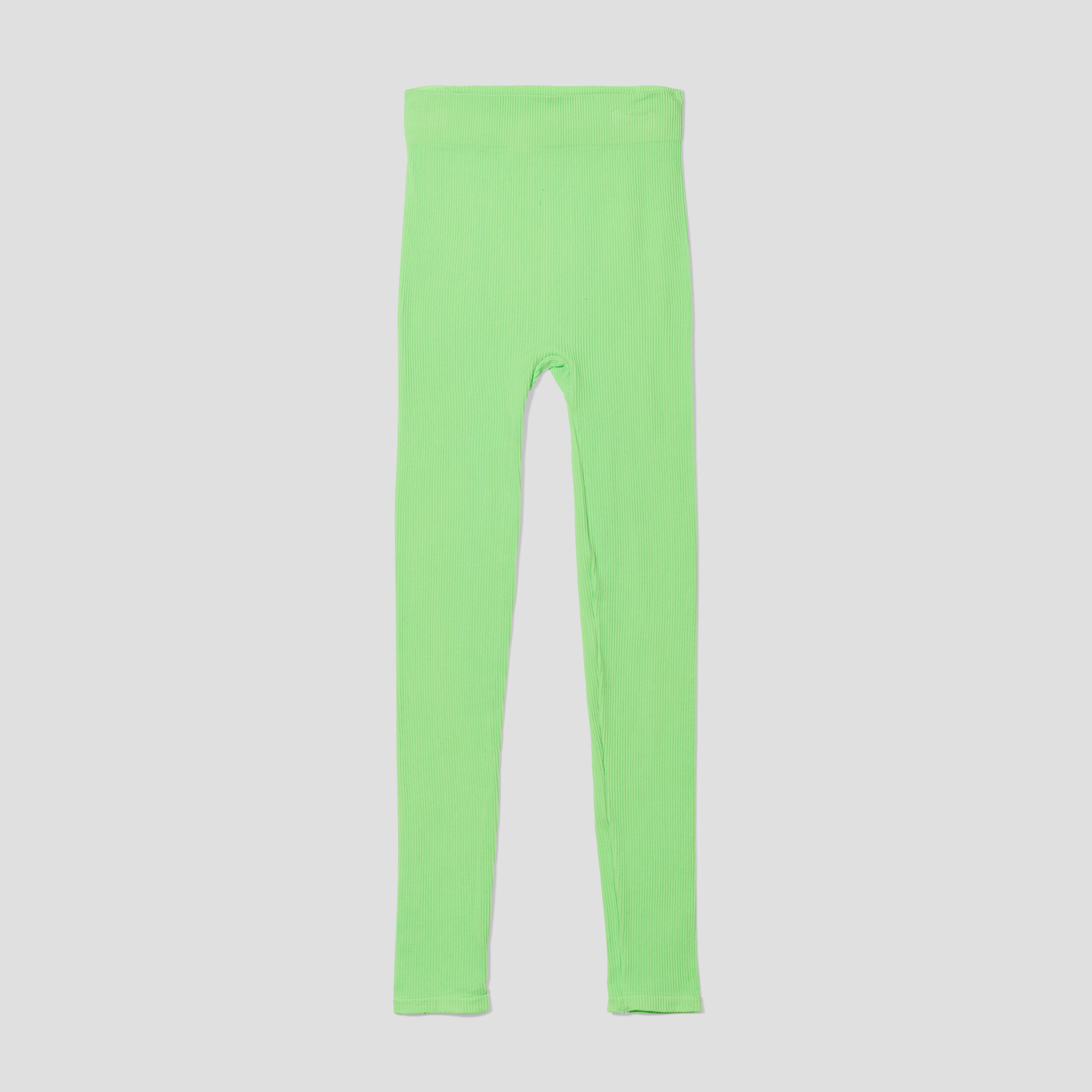 Legging sans couture vert fluo femme