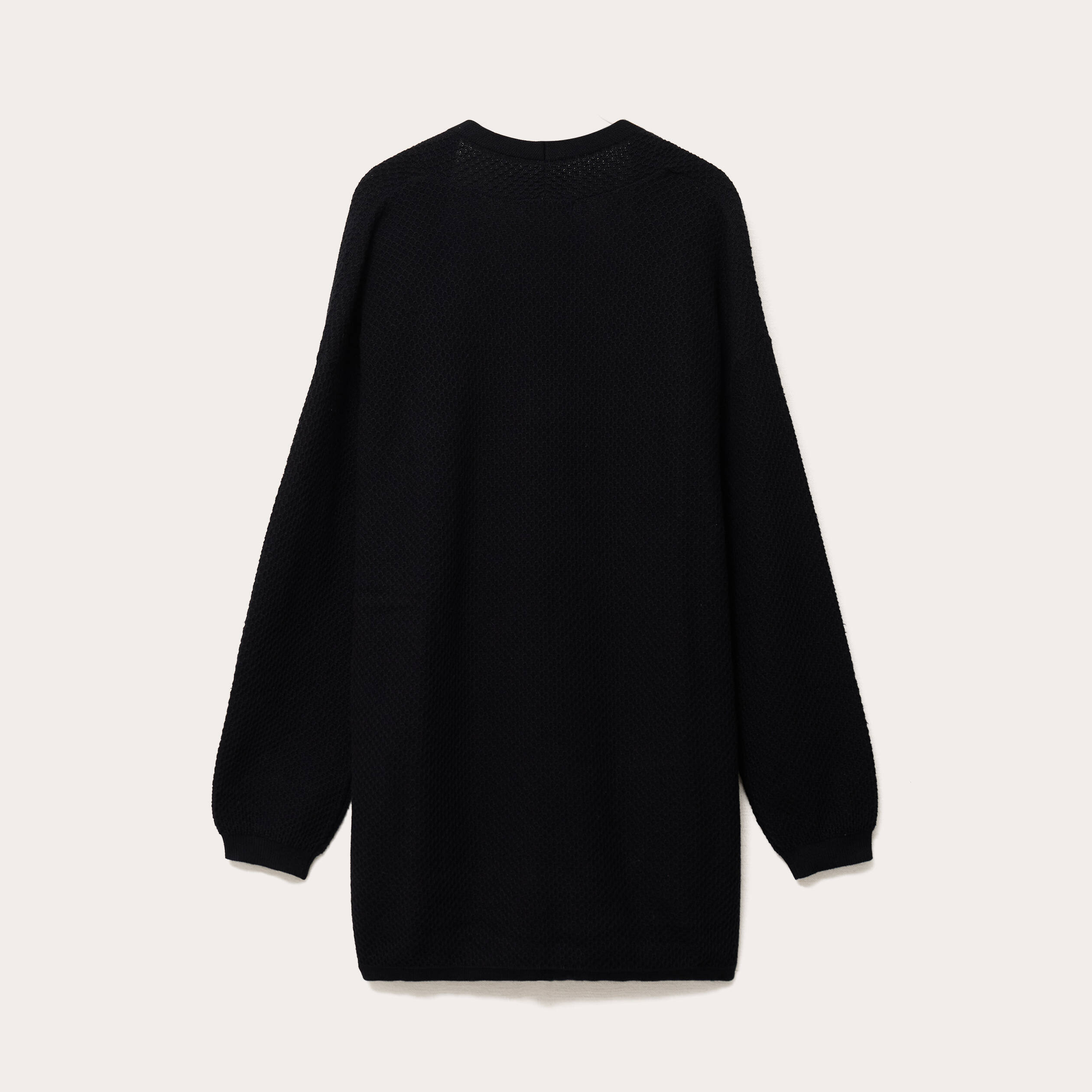 Gilet &agrave; pans manches longues avec poches noir femme