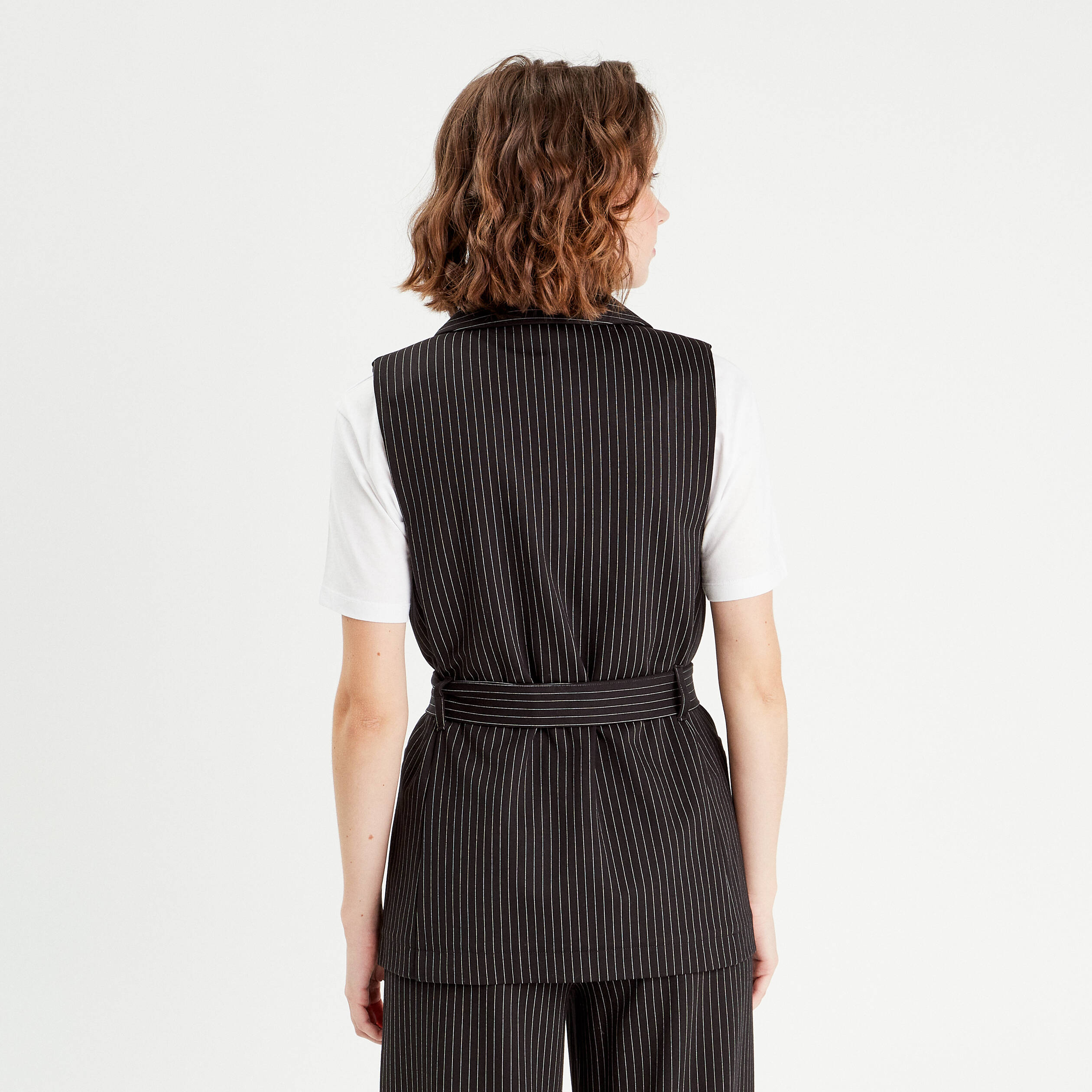 veste blazer sans manches noir femme Veste blazer sans manches noir femme