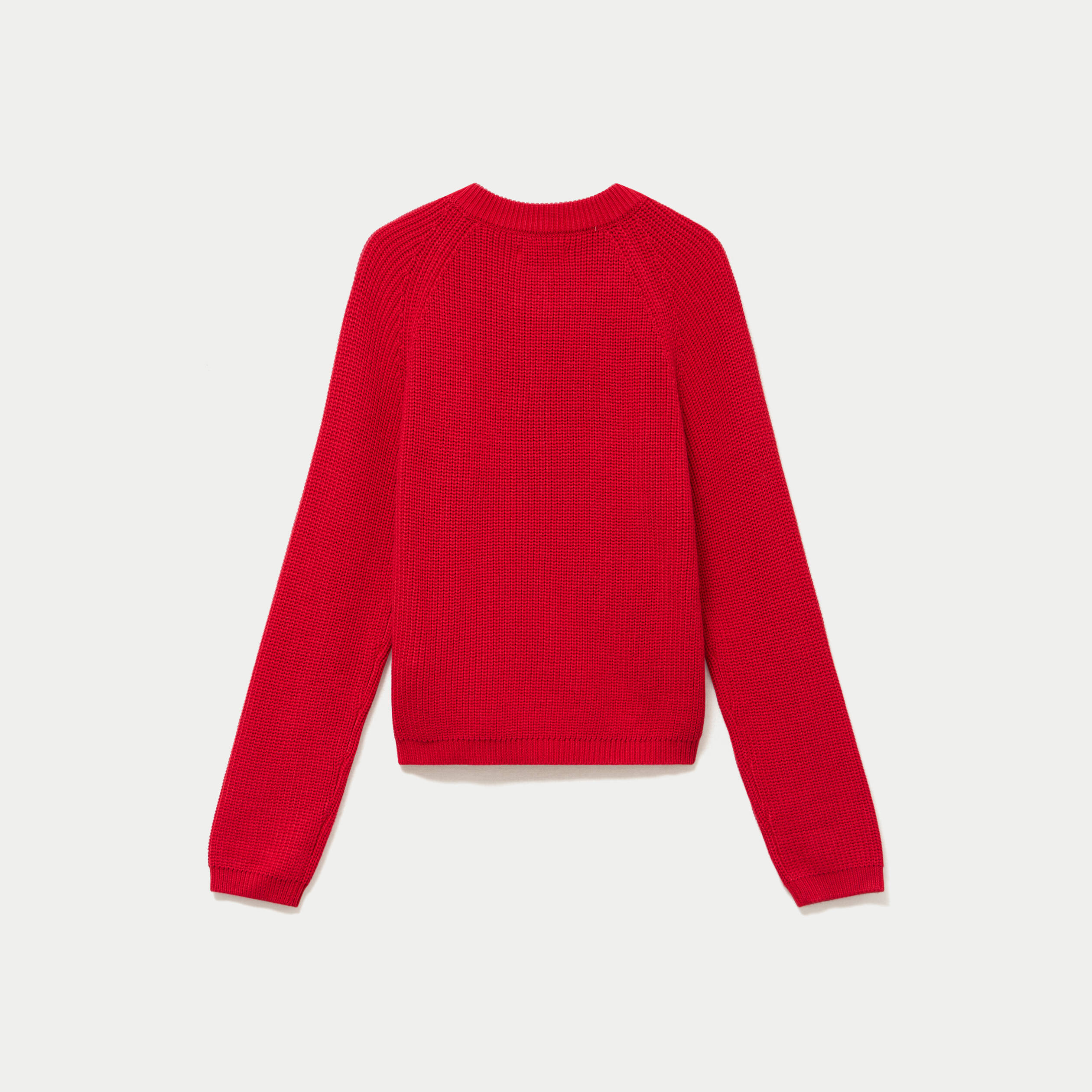 Gilet manches longues rouge femme