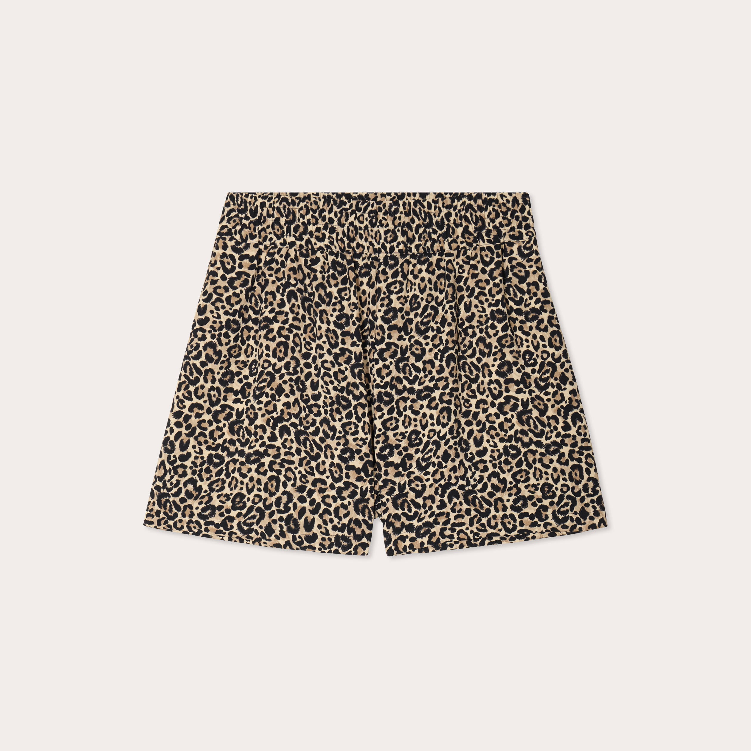 Short fluide regular beige femme