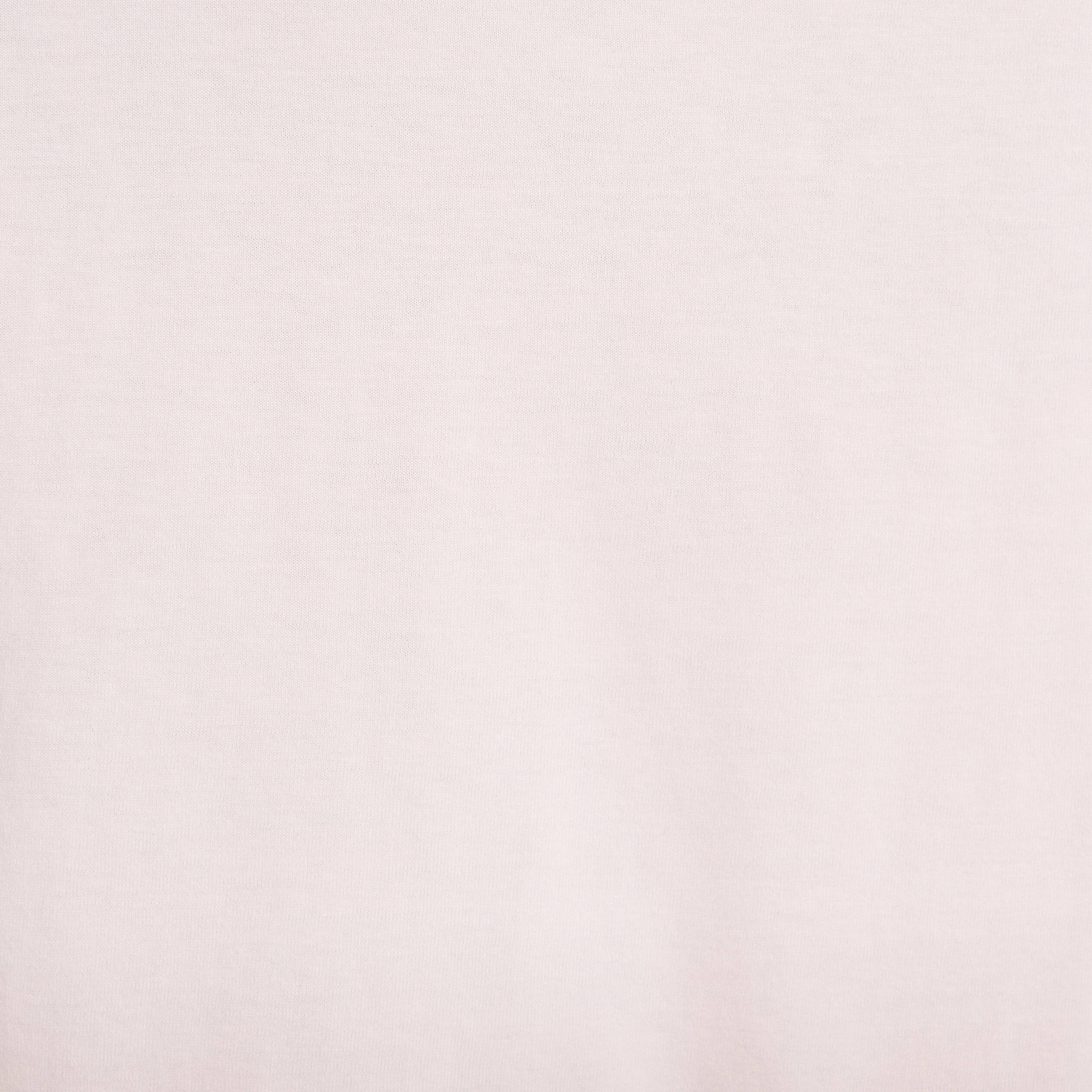 T-shirt col rond manches courtes rose clair femme