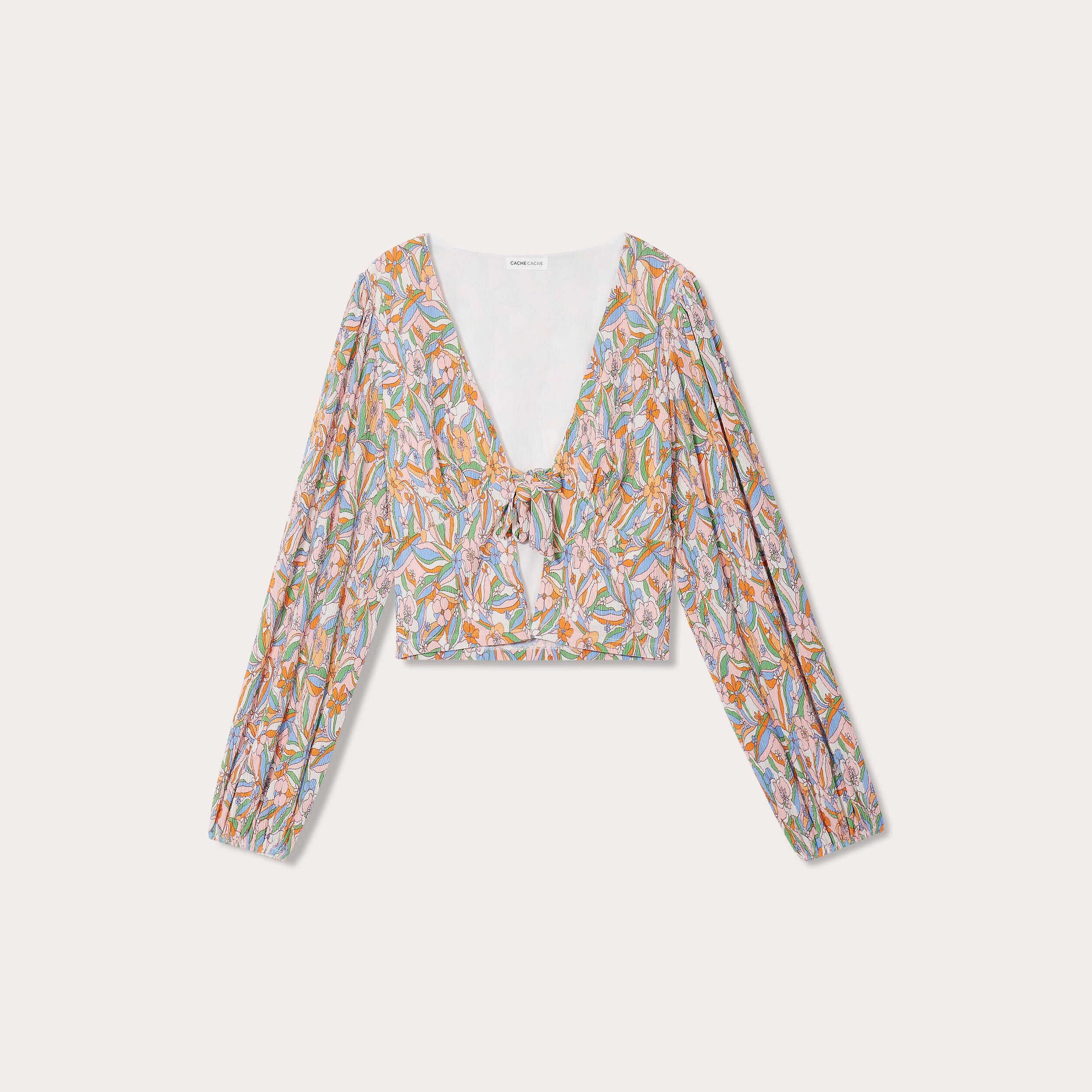 blouse manches longues plissee rose femme Blouse manches longues plissée rose femme