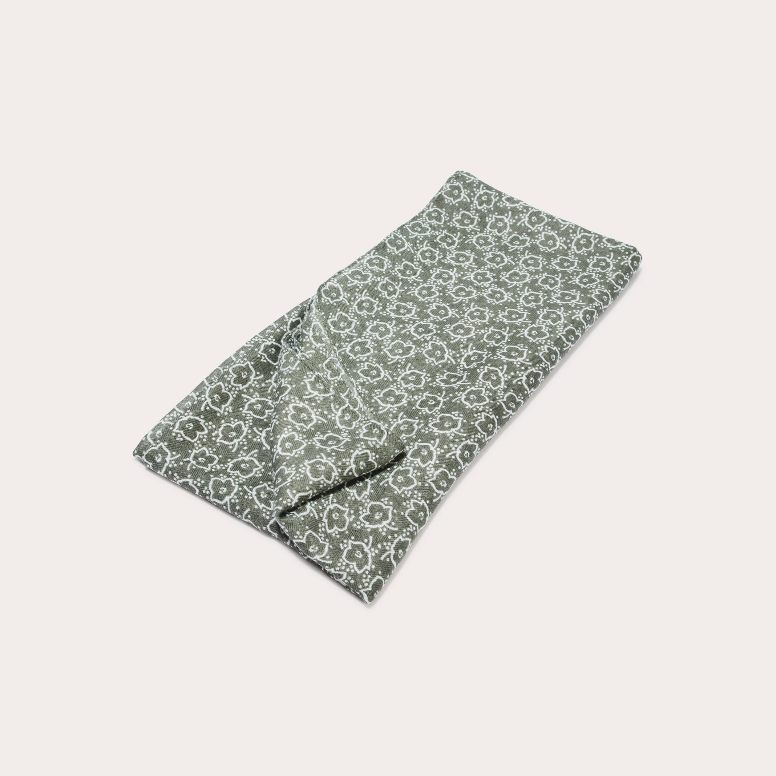 Foulard vert kaki femme