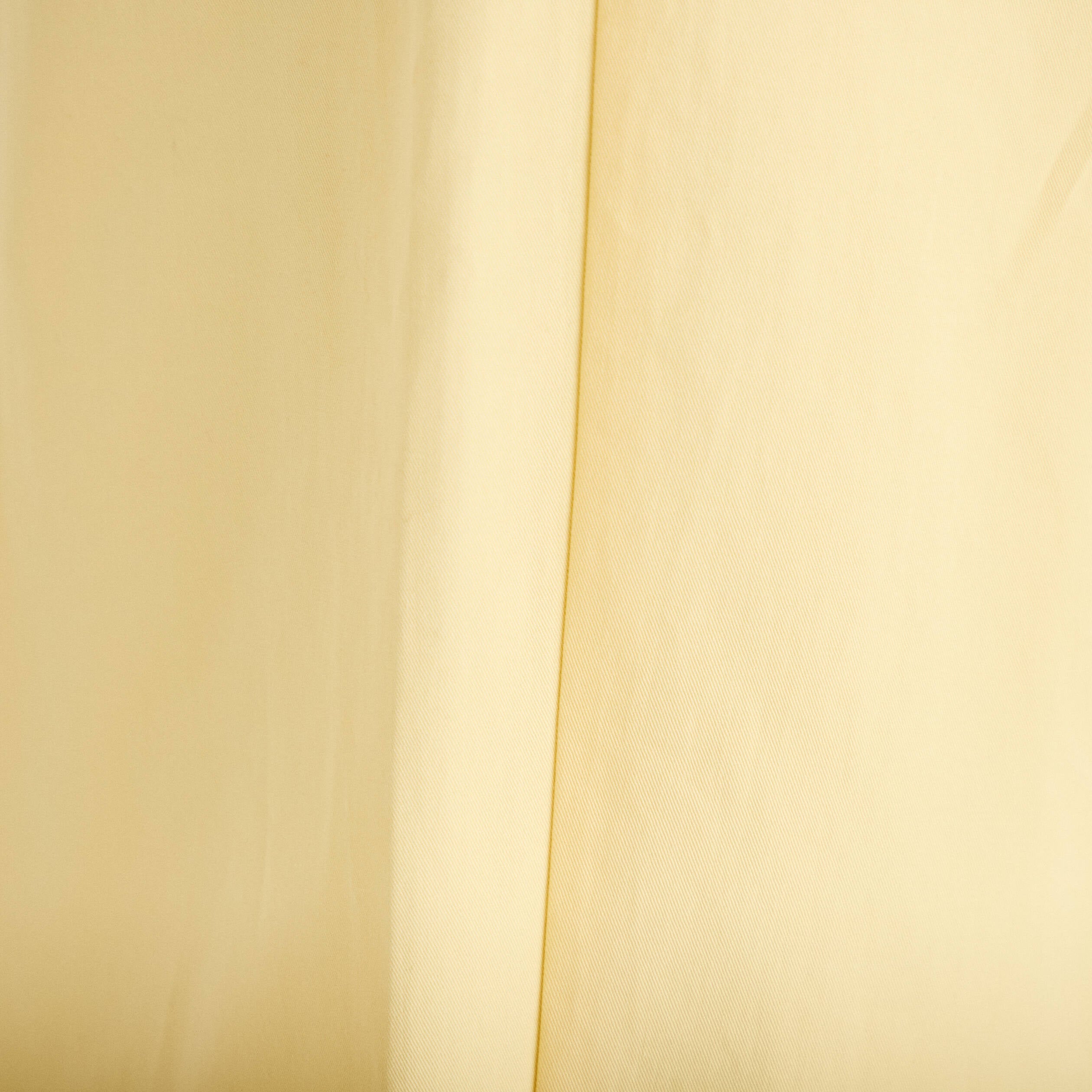 Pantalon large jaune clair femme
