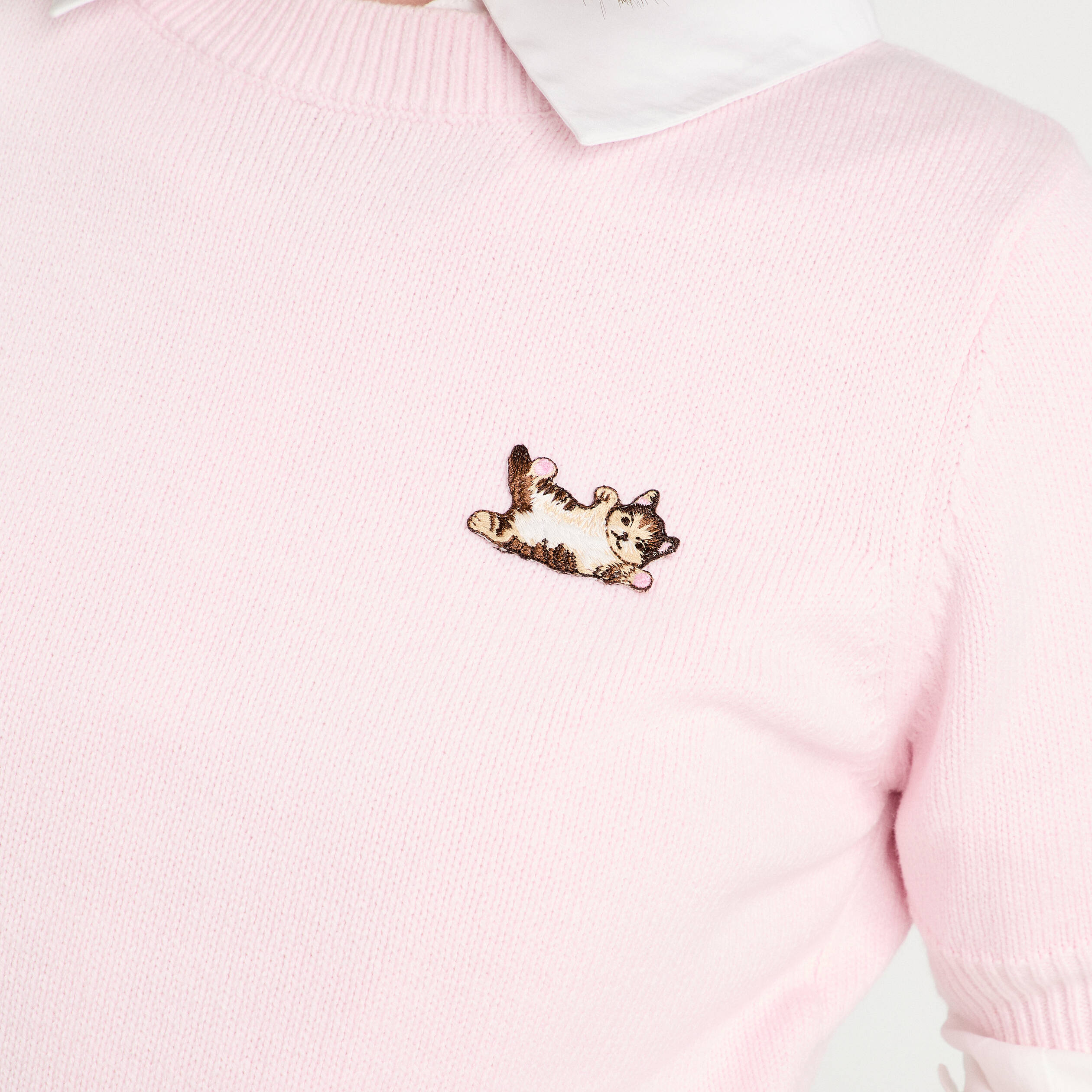 pull manches courtes rose clair femme Pull manches courtes rose clair femme