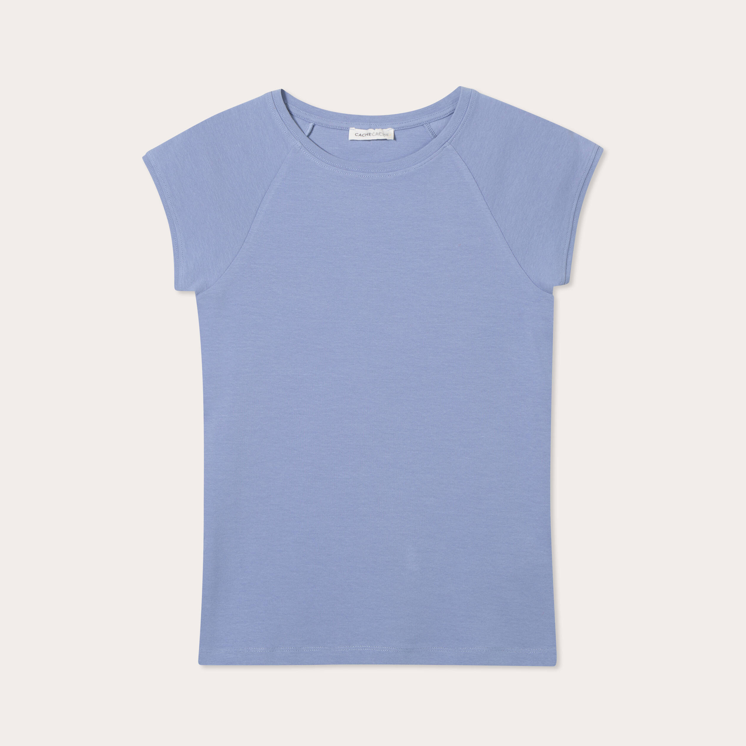 t shirt manches courtes bleu gris femme T-shirt manches courtes bleu gris femme