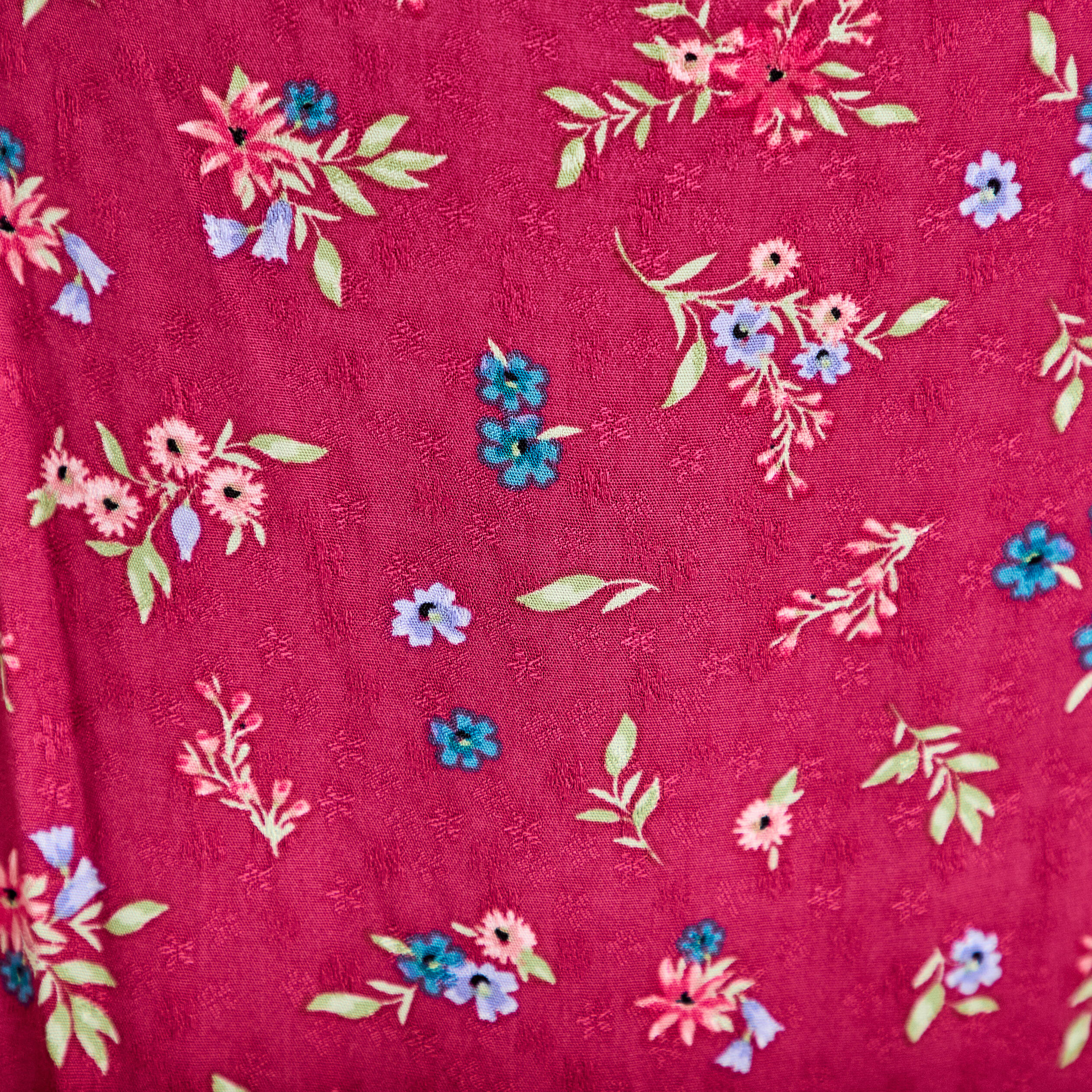 Jupe longue portefeuille rose framboise femme