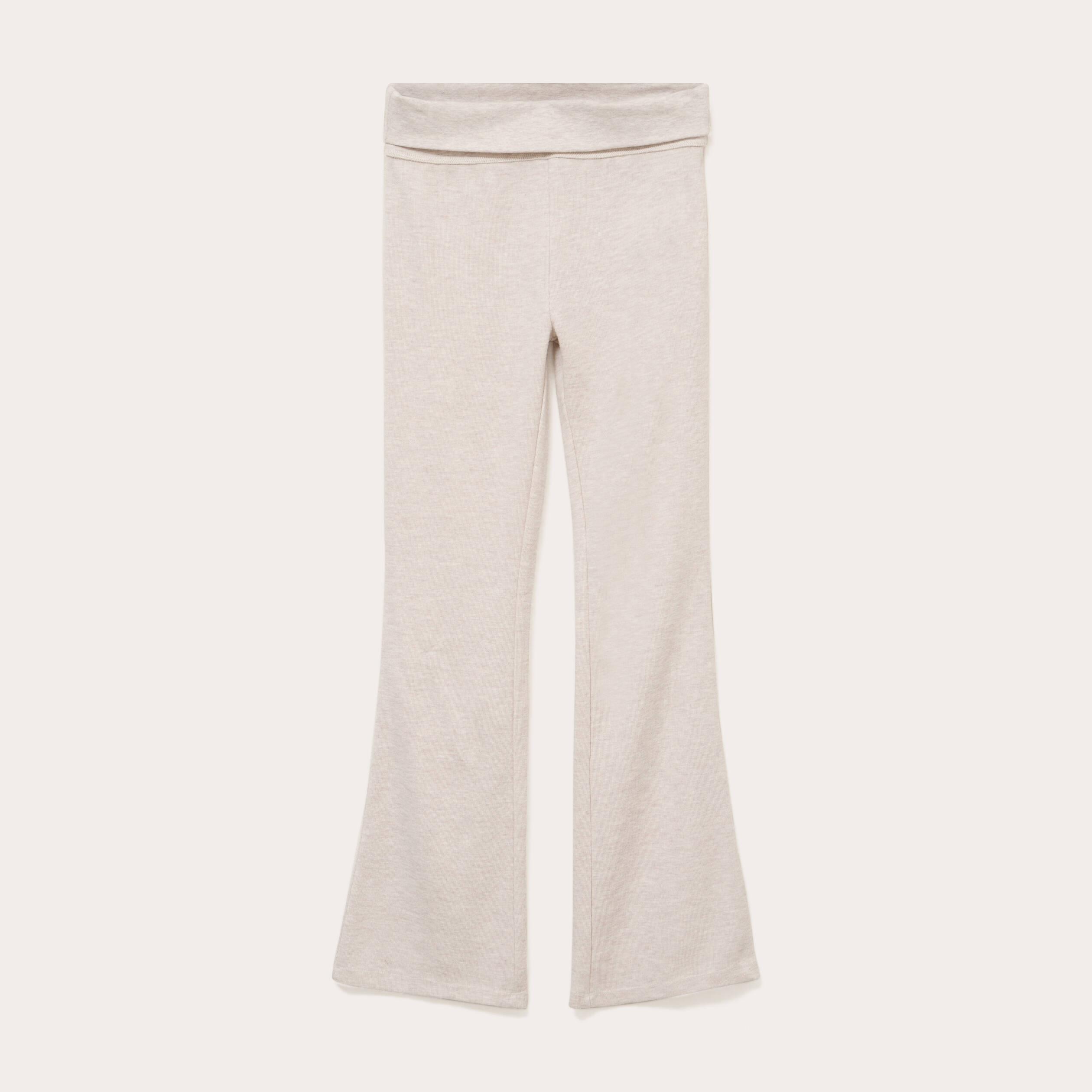 Pantalon bootcut taille standard sable femme
