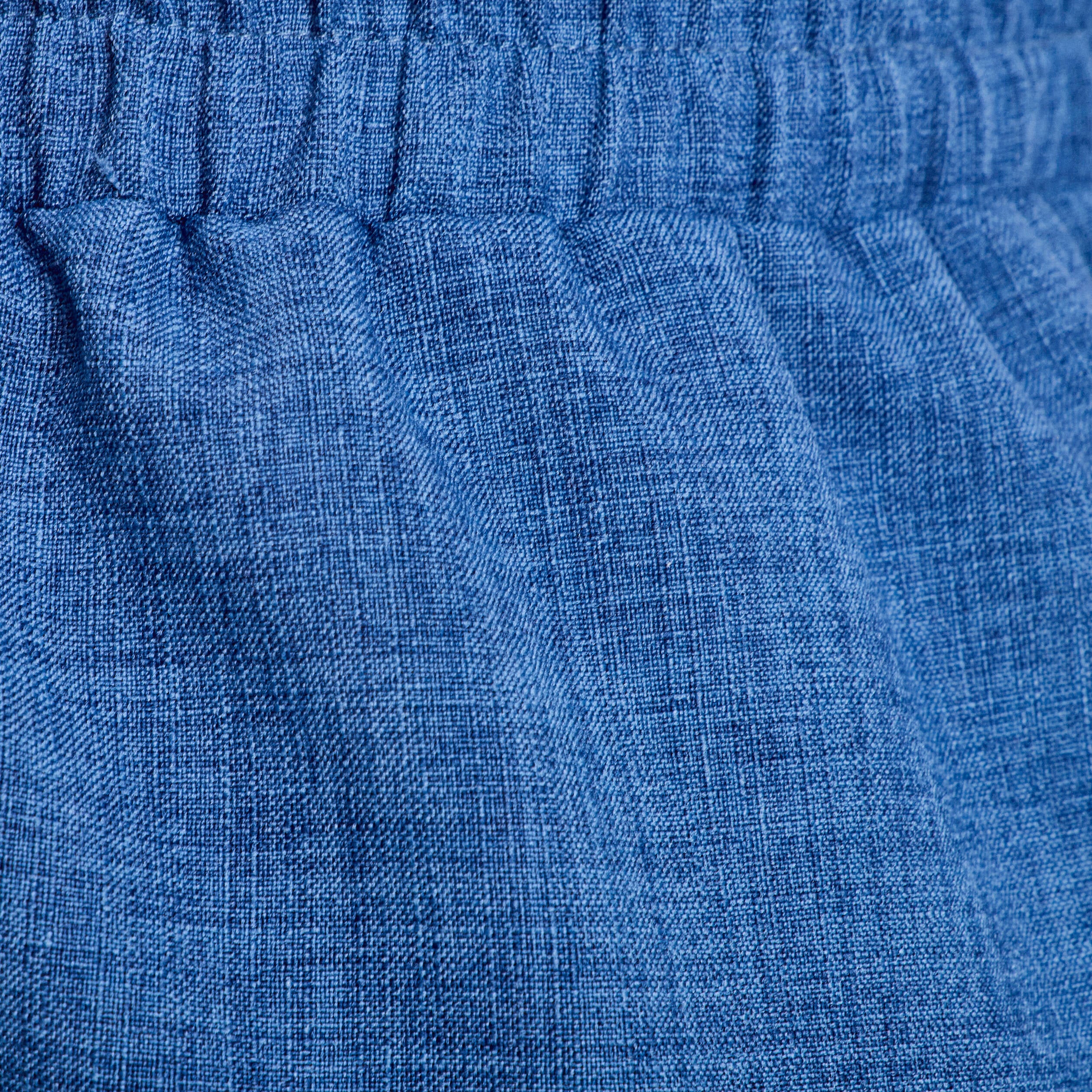 Combishort ceintur&eacute;e bleu fonc&eacute; femme