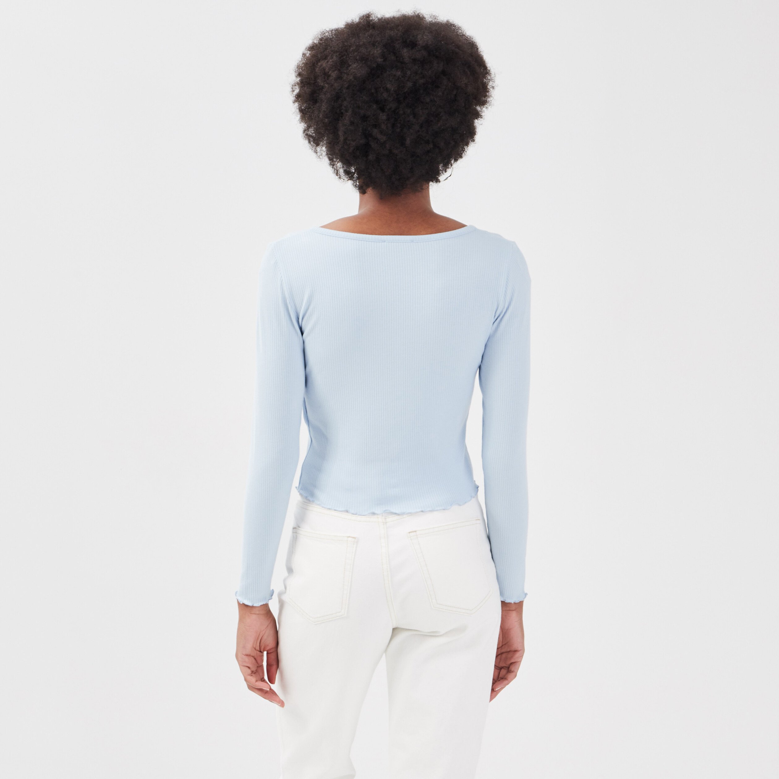 Gilet bleu online pastel