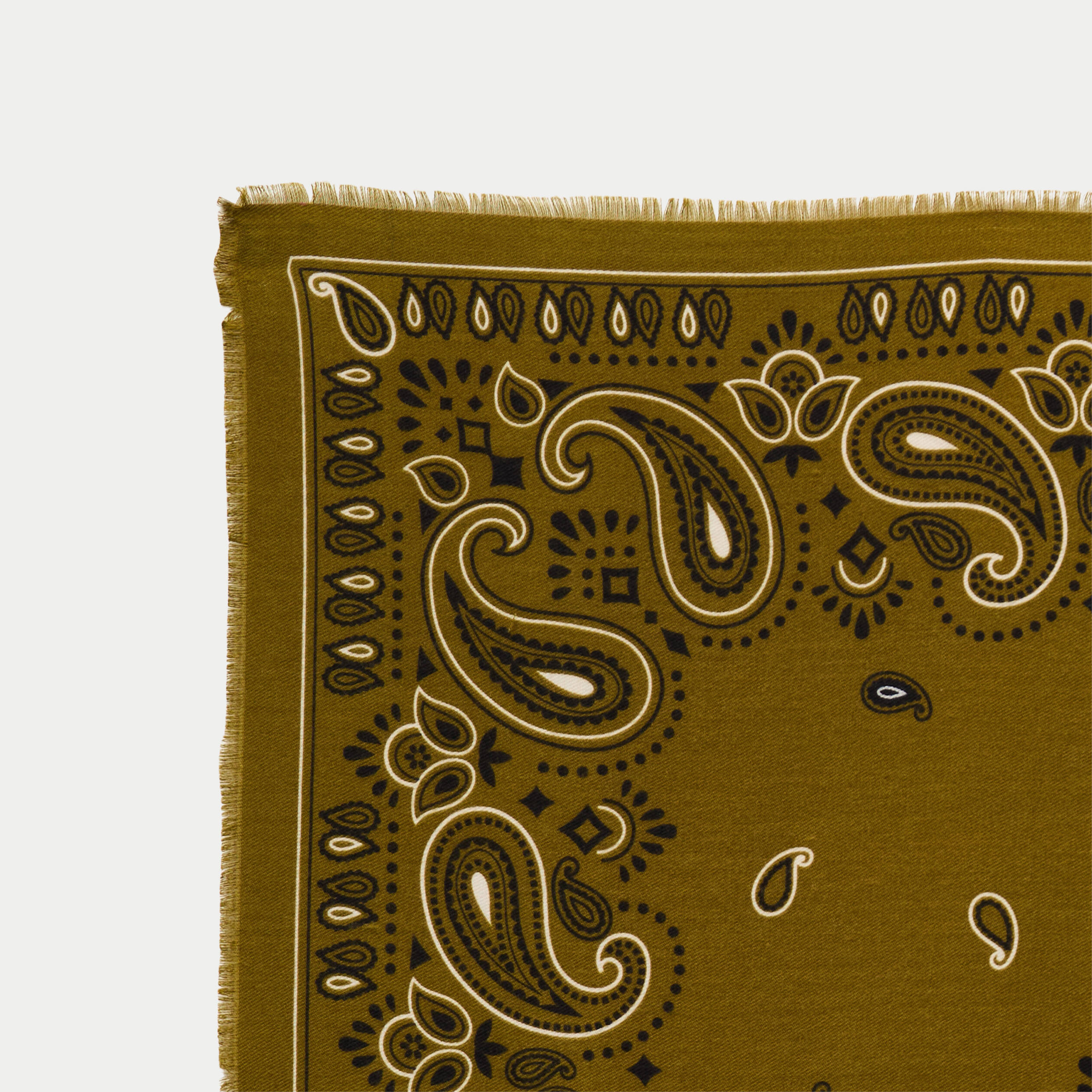 Foulard vert olive femme